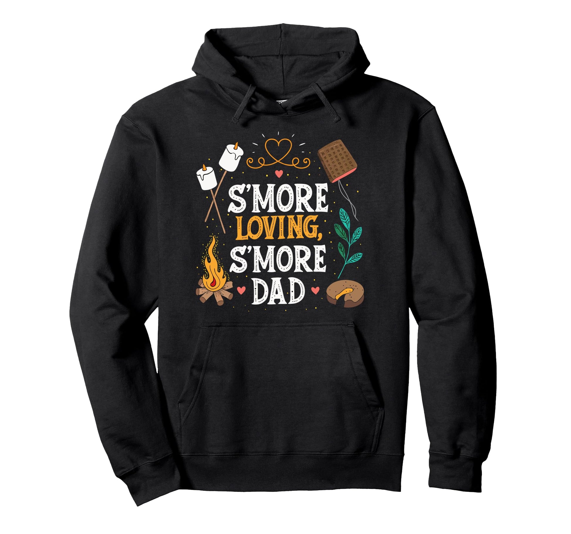 Smore Dad Camping Hiking Fathers Day Hoodie - Minimalist Print for Adults - T-Shirt, Sweatshirt, Hoodie