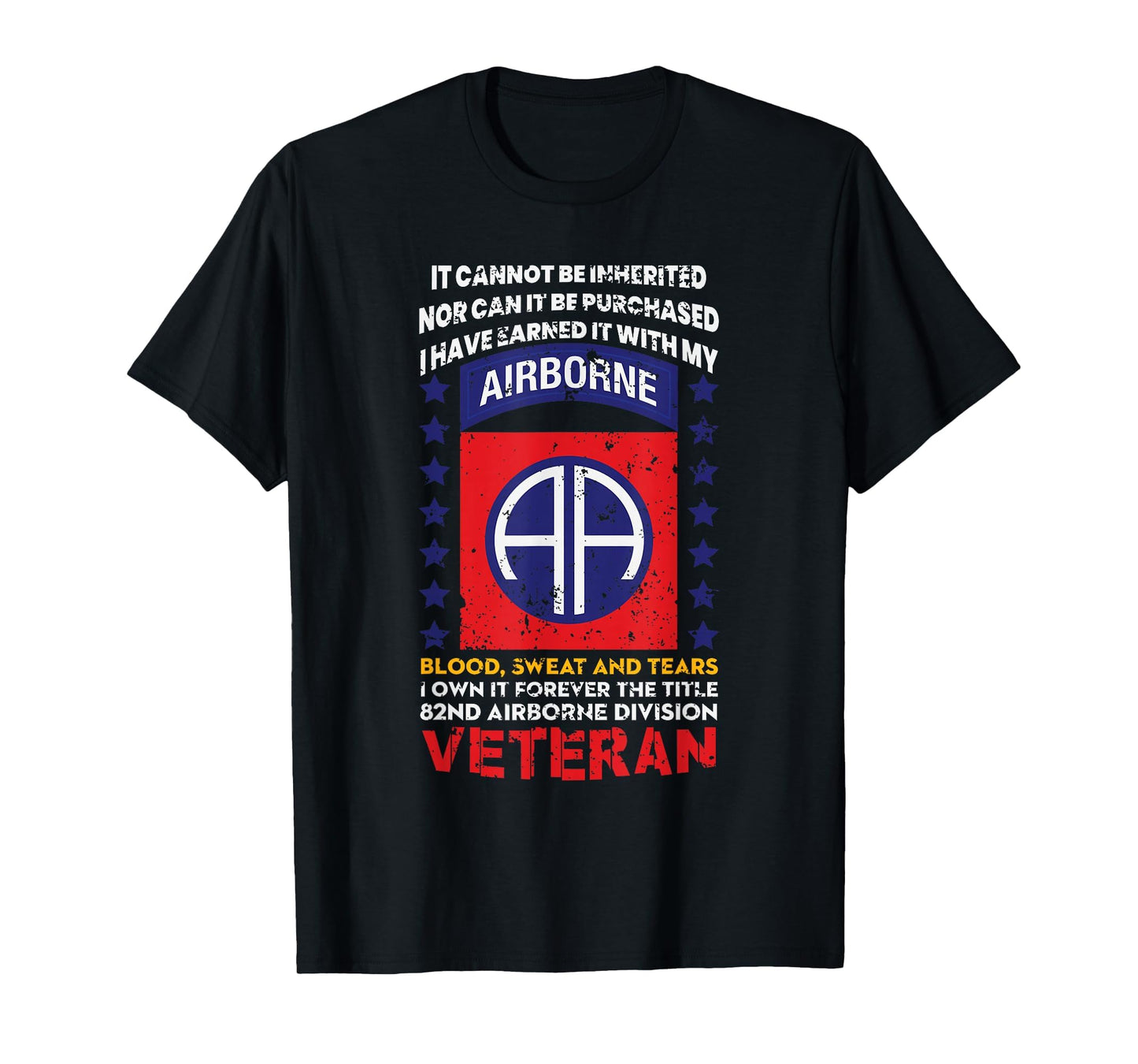 Veteran 82Nd Airborne Division Usa Retired T-Shirt - Trendy Graphic Unisex - T-Shirt, Sweatshirt, Hoodie