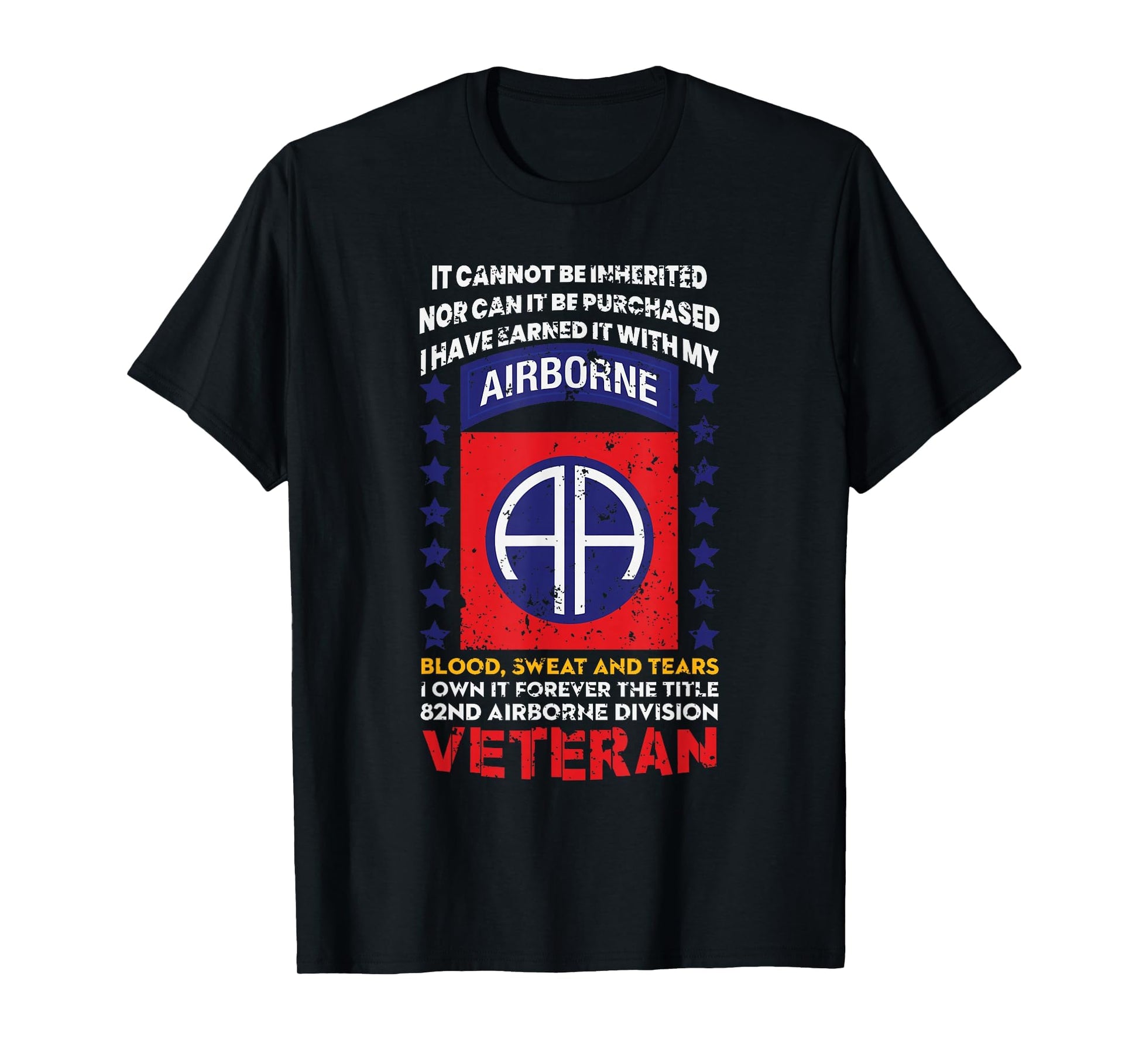 Veteran 82Nd Airborne Division Usa Retired T-Shirt - Trendy Graphic Unisex - T-Shirt, Sweatshirt, Hoodie