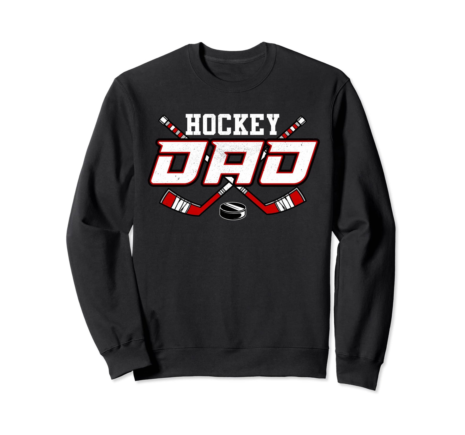 Hockey Dad Shirts Papa Fathers Day Sweatshirt - Fun Novelty Design Unisex - T-Shirt, Sweatshirt, Hoodie
