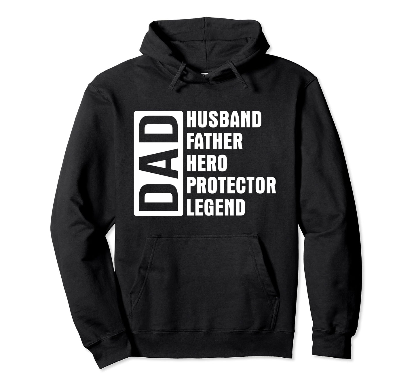 Dad Husband Protector Hero Legend Daddy Hoodie - Trendy Graphic for Adults - T-Shirt, Sweatshirt, Hoodie