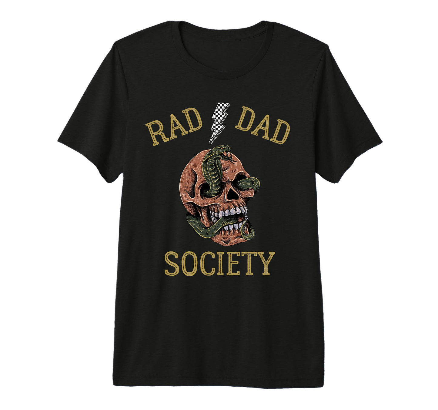 Rad Dad Society Fathers Day Husband Daddy T-Shirt - Unique Graphic Unisex - T-Shirt, Sweatshirt, Hoodie