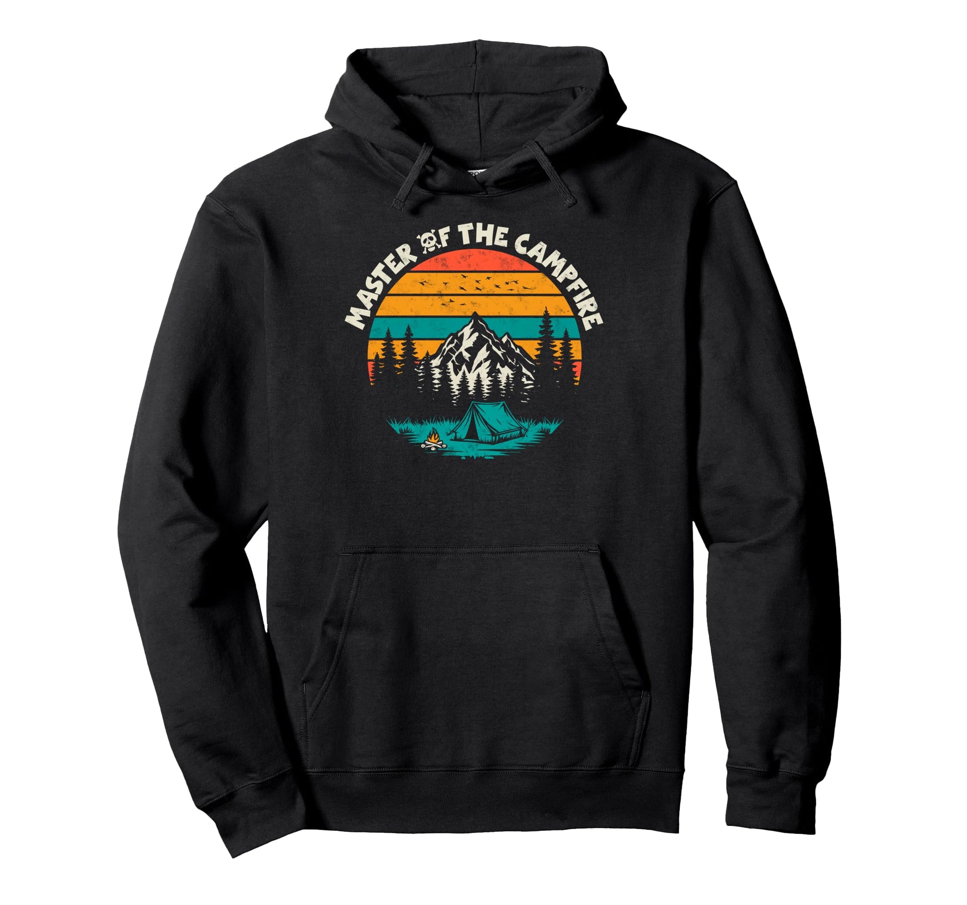 Master Campfire Camper Dad Camping Hoodie - Custom Art Print for Adults - T-Shirt, Sweatshirt, Hoodie