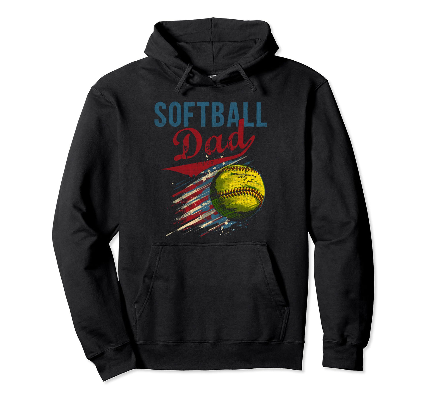 Softball Dad Like Baseball Dad Bigger Hoodie - Minimalist Print Unisex - T-Shirt, Sweatshirt, Hoodie