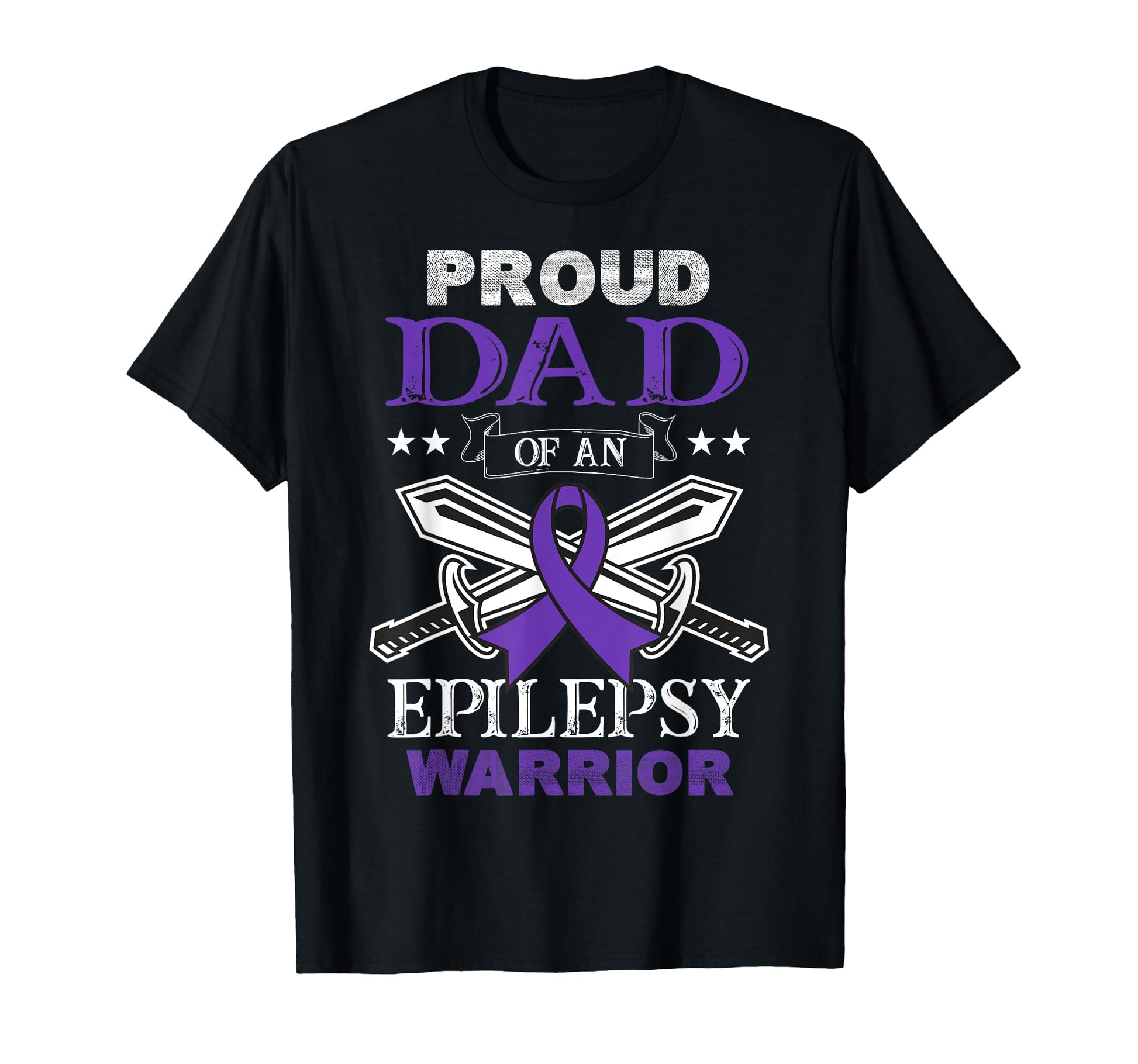 Proud Dad Epilepsy Warrior Family T-Shirt - Fun Novelty Design for Adults - T-Shirt, Sweatshirt, Hoodie