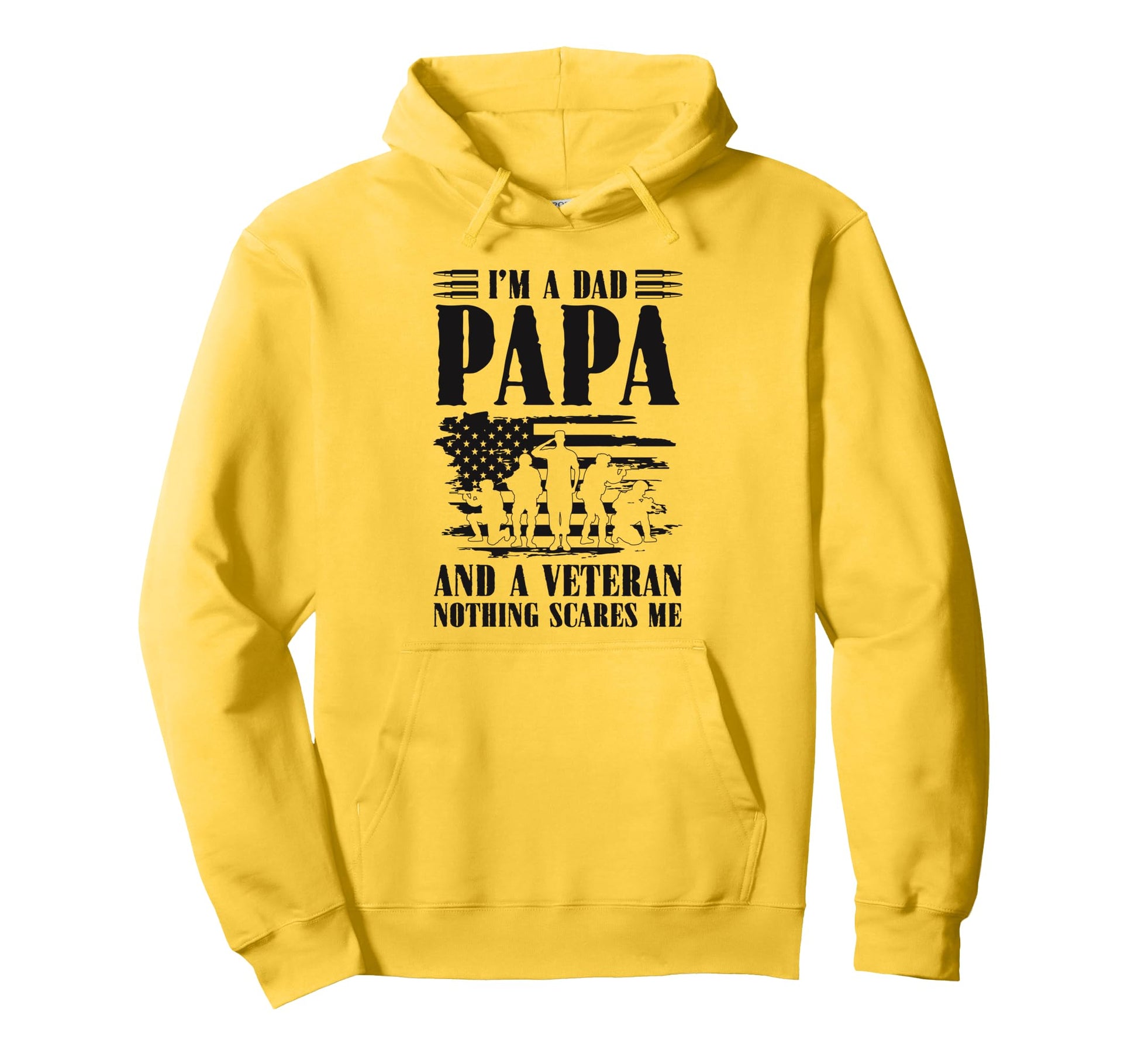 Im Veteran Dad Papa Grandpa Funny Hoodie - Trendy Graphic Men Women - T-Shirt, Sweatshirt, Hoodie