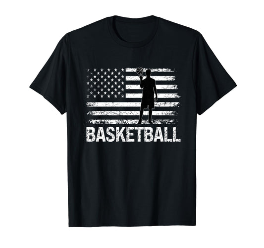 American Patriotic Basketball 4Th T-Shirt - Aesthetic Graphic for Adults - T-Shirt, Sweatshirt, Hoodie