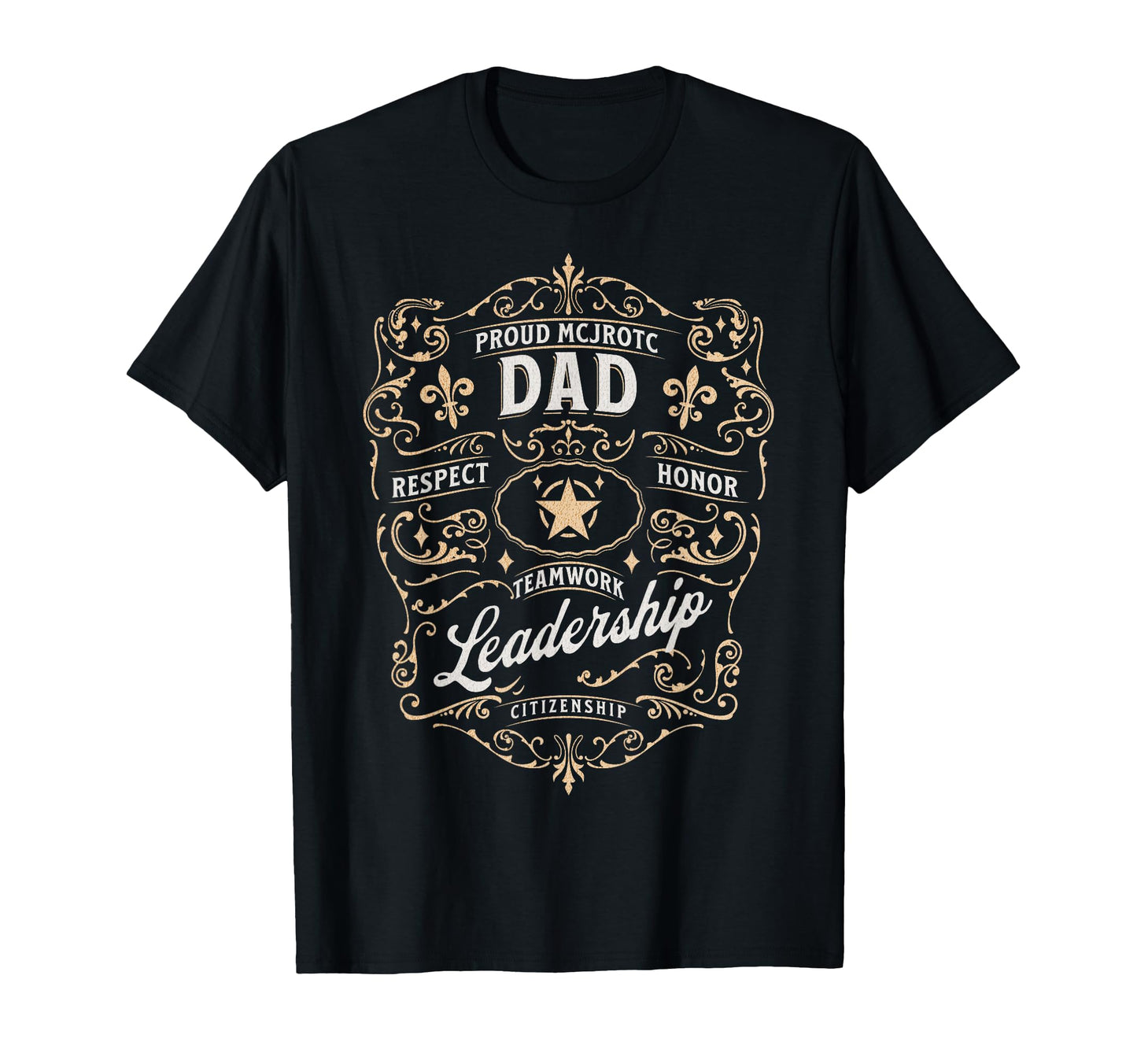 Proud Mcjrotc Dad Us Military Jrotc Cadet T-Shirt - Novelty Apparel Unisex - T-Shirt, Sweatshirt, Hoodie