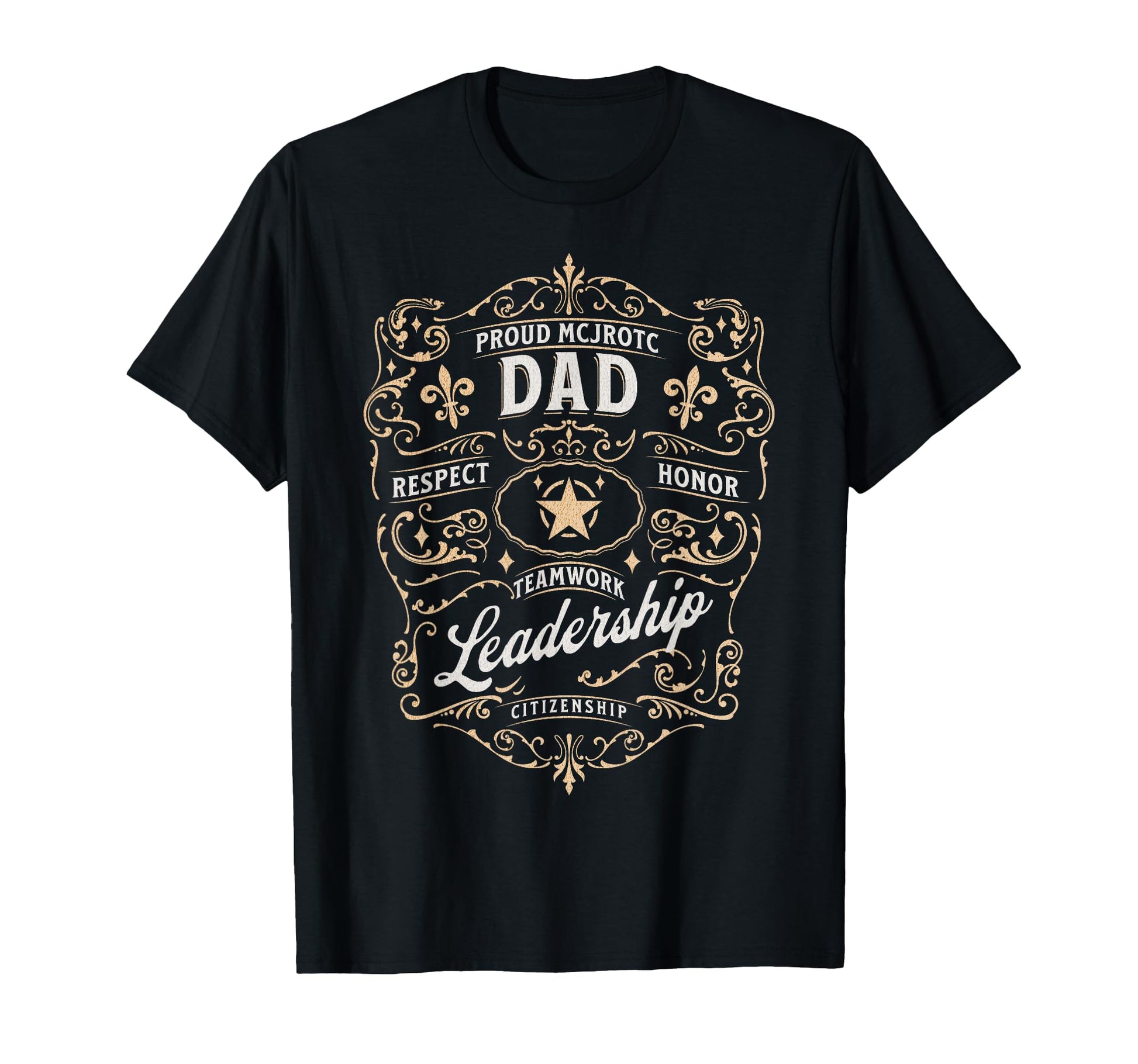 Proud Mcjrotc Dad Us Military Jrotc Cadet T-Shirt - Novelty Apparel Unisex - T-Shirt, Sweatshirt, Hoodie