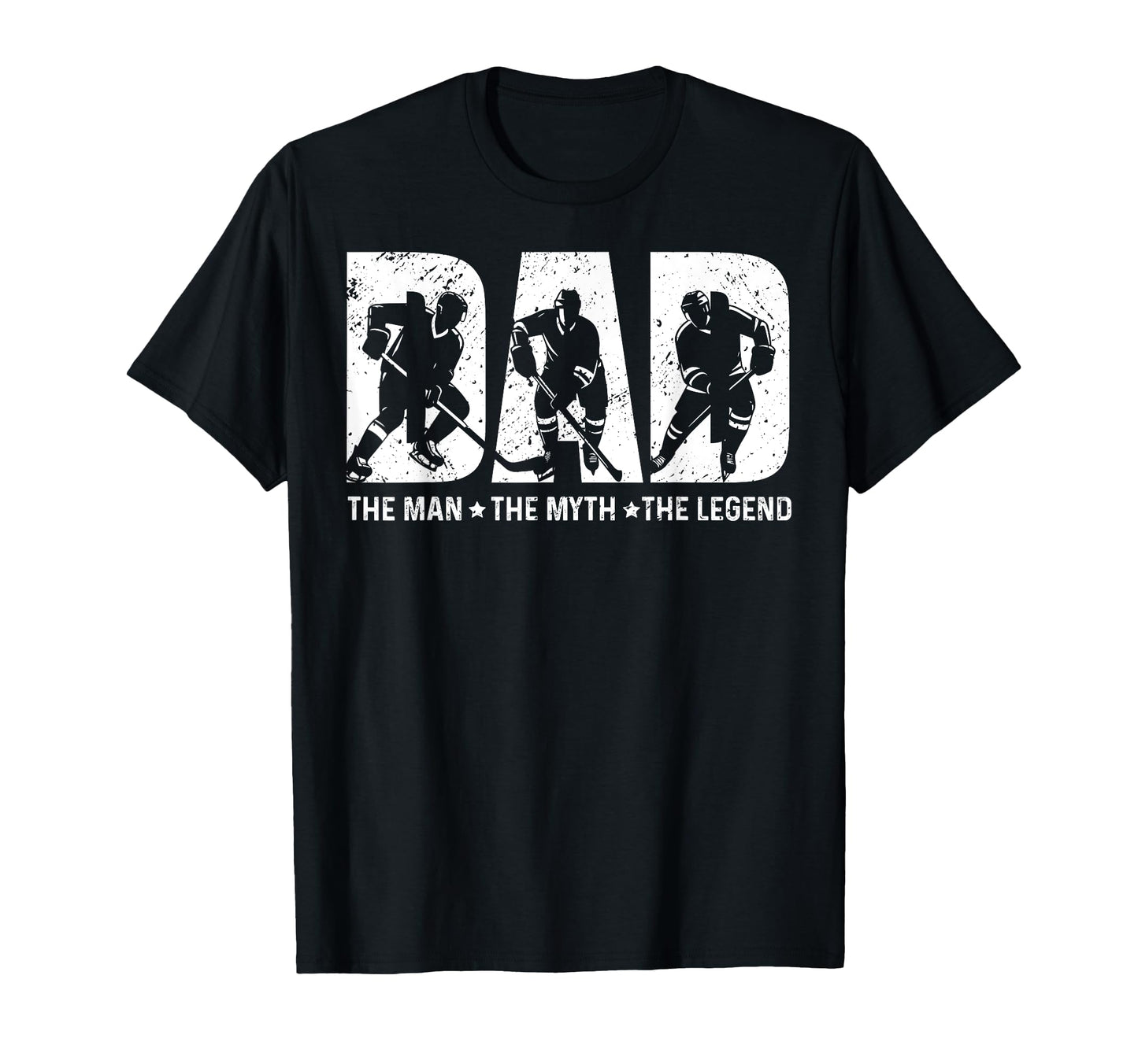 Ice Hockey Dad Father Dad Myth Legend T-Shirt - Graphic Print for Adults - T-Shirt, Sweatshirt, Hoodie
