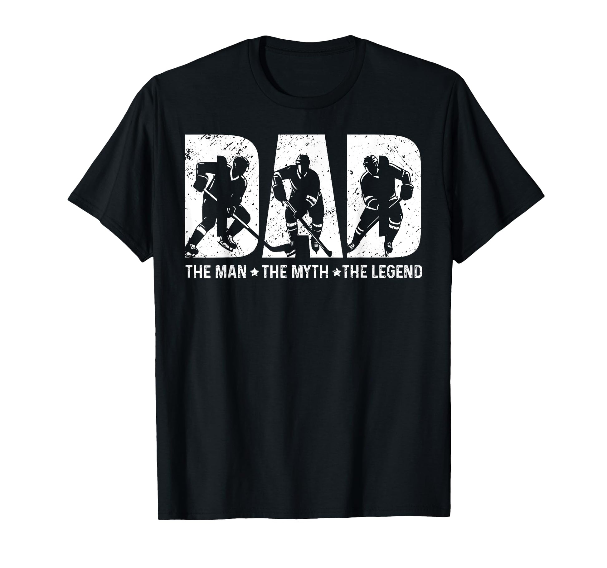 Ice Hockey Dad Father Dad Myth Legend T-Shirt - Graphic Print for Adults - T-Shirt, Sweatshirt, Hoodie