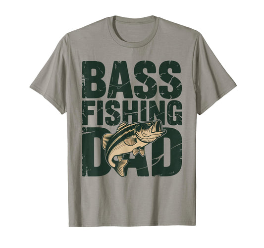 Bass Fishing Dad Angler Lake Outdoor T-Shirt - Custom Art Print Unisex - T-Shirt, Sweatshirt, Hoodie