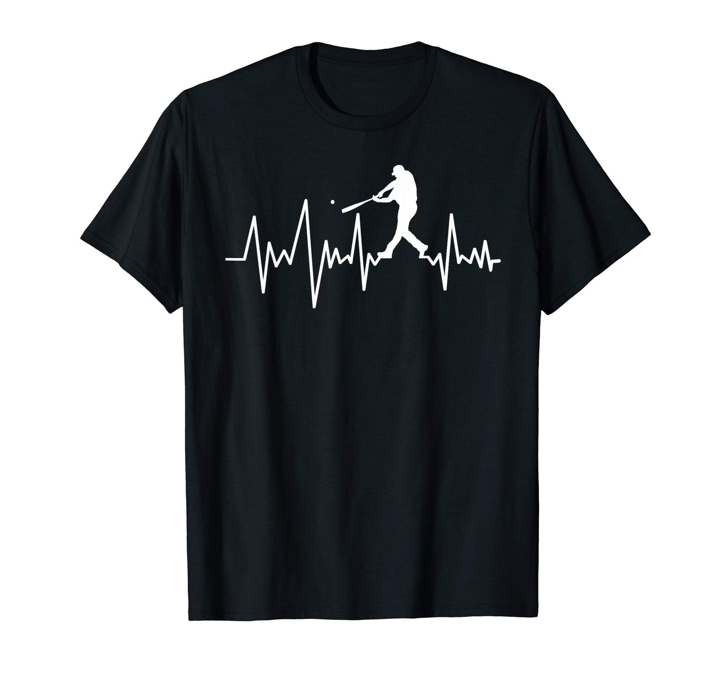 Baseball Heartbeat Lovers Gifts Mom Dad T-Shirt - Unique Graphic Men Women - T-Shirt, Sweatshirt, Hoodie