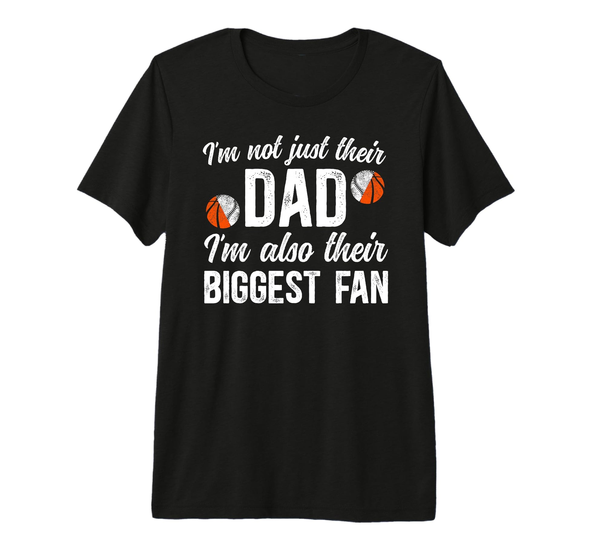 Mens Their Biggest Fan Baseball T-Shirt - Custom Art Print for Adults - T-Shirt, Sweatshirt, Hoodie