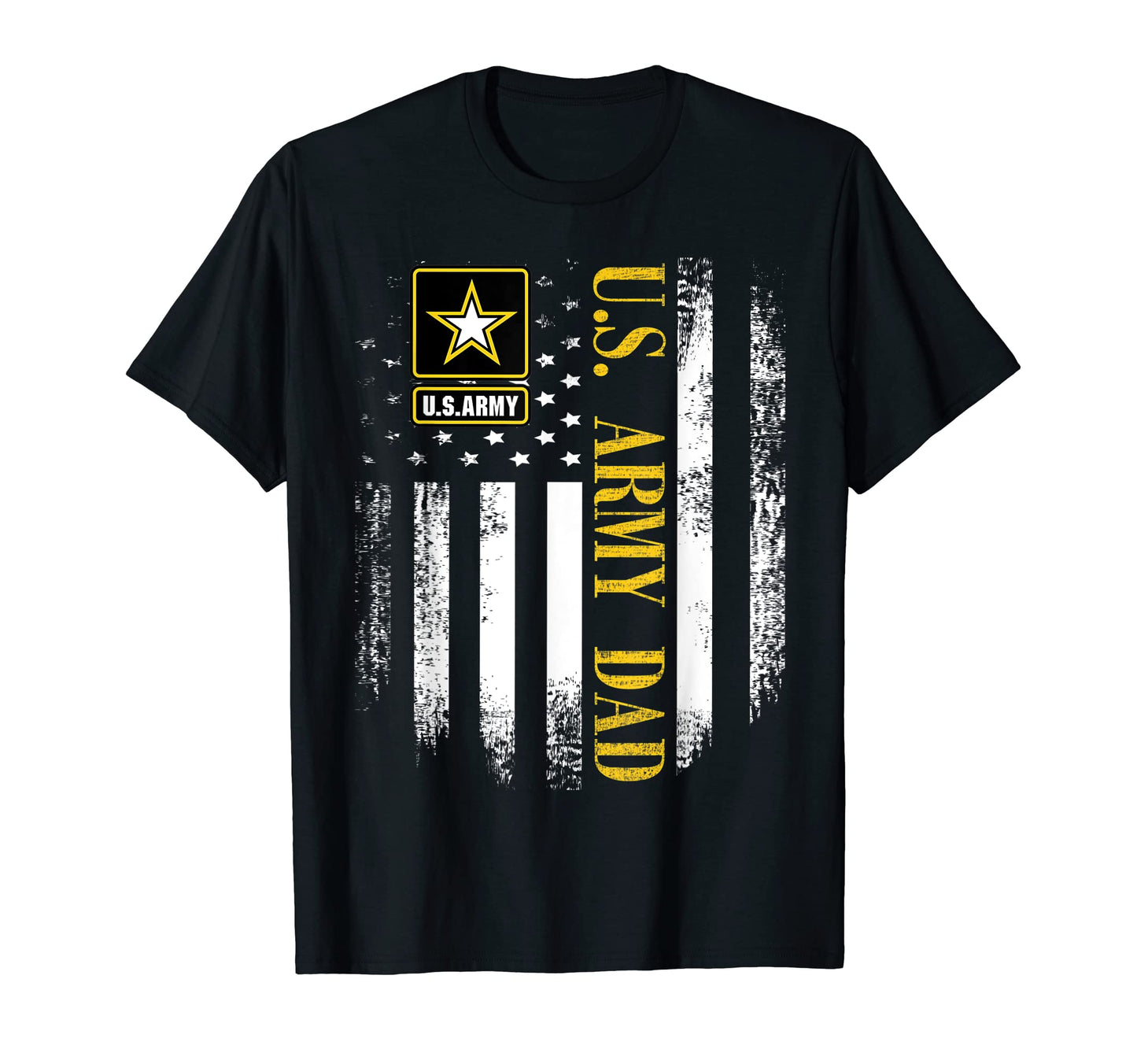U S Army Dad American Flag Gift T-Shirt - Custom Art Print Men Women - T-Shirt, Sweatshirt, Hoodie