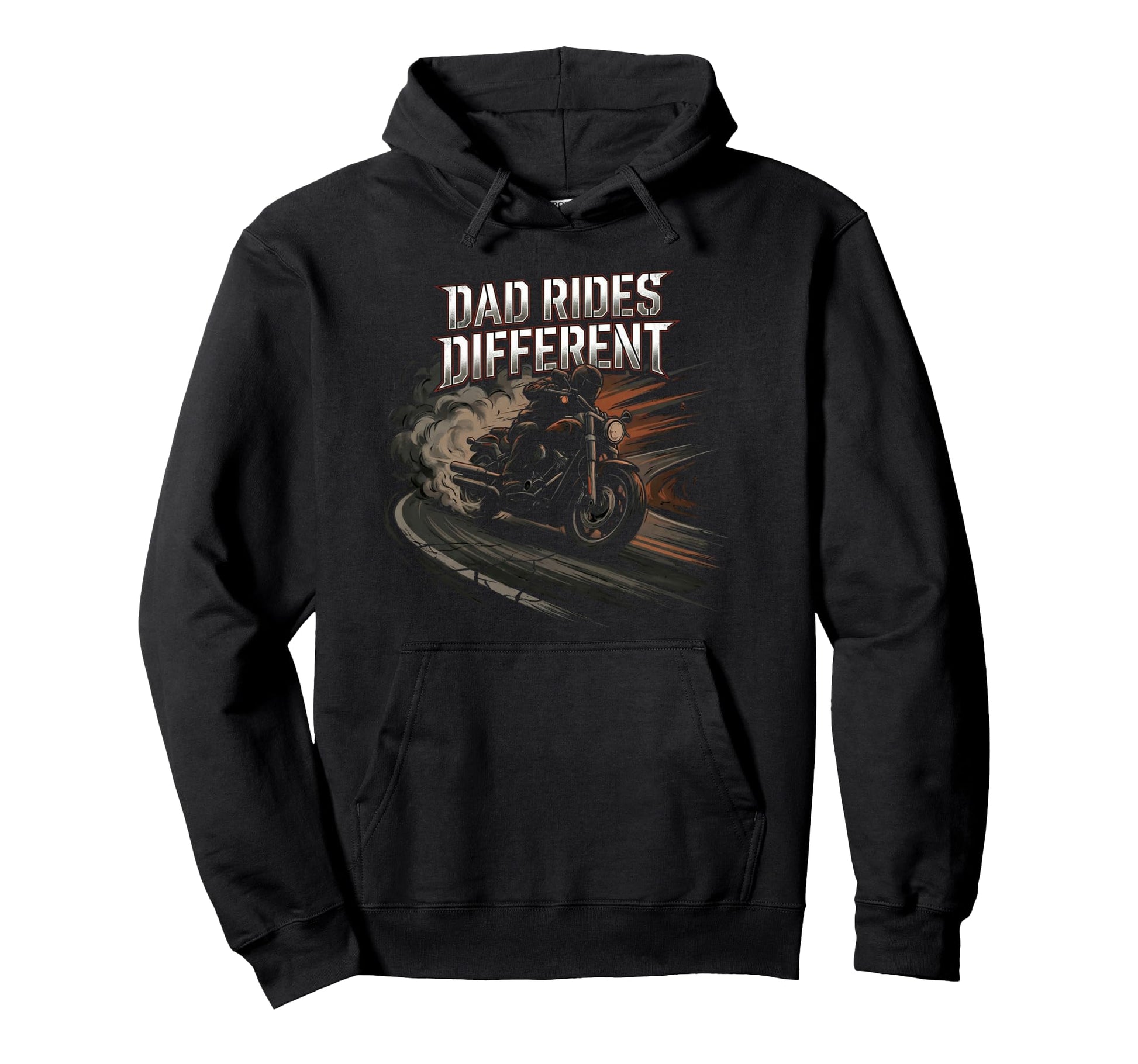 Motorcycle Papa Rider Biker Dad Gift Hoodie - Minimalist Print Men Women - T-Shirt, Sweatshirt, Hoodie