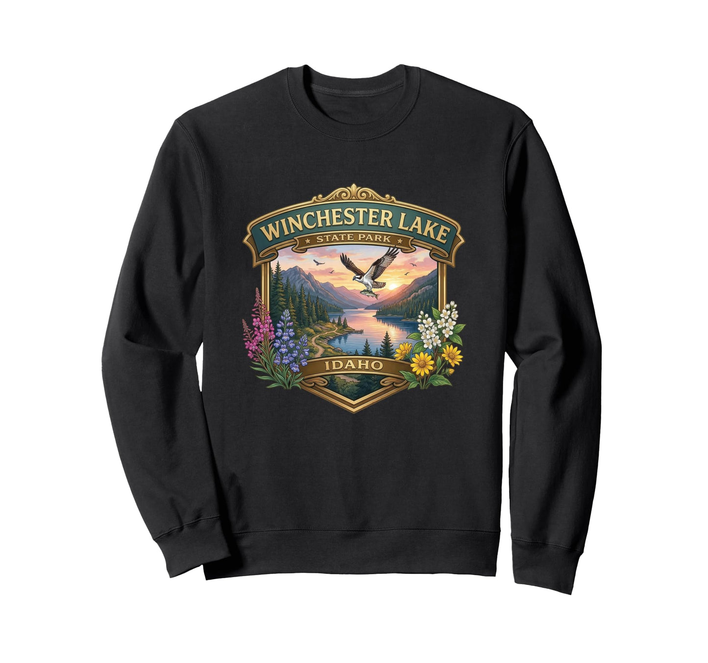 Winchester Lake State Park Idaho Sweatshirt - Aesthetic Graphic Unisex - T-Shirt, Sweatshirt, Hoodie