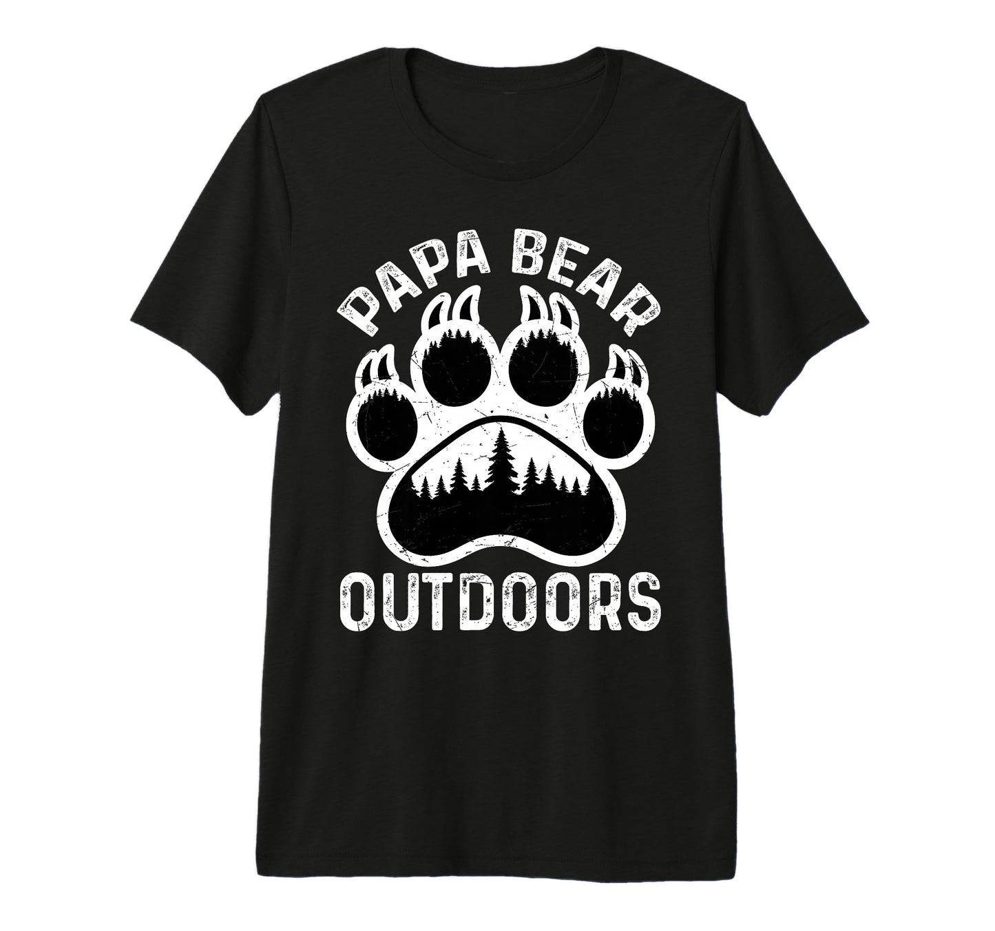 Papa Bear Outdoors Camping Dad Forest T-Shirt - Trendy Graphic for Adults - T-Shirt, Sweatshirt, Hoodie