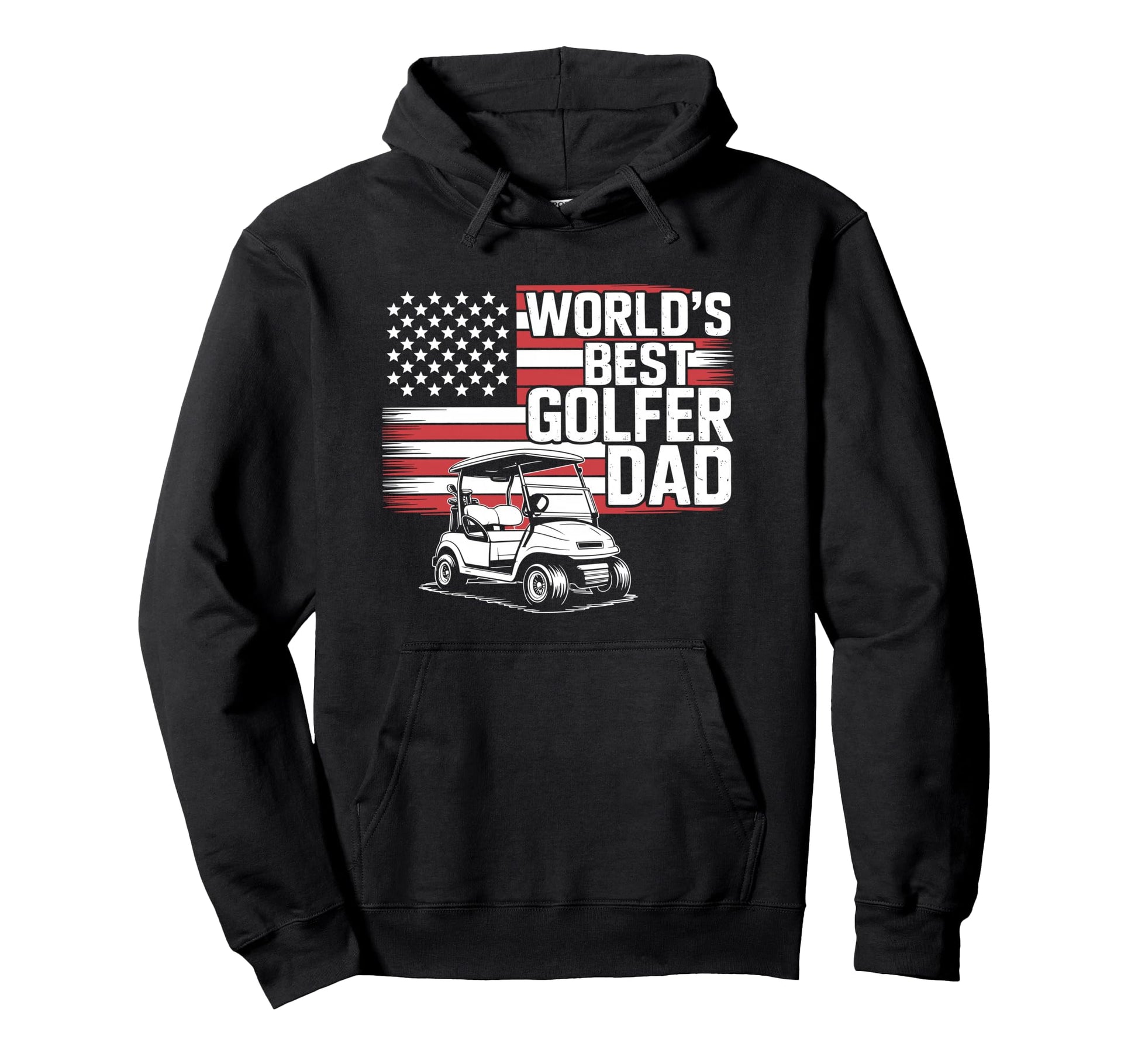 Worlds Best Golfer Dad Golf Player And Hoodie - Novelty Apparel for Adults - T-Shirt, Sweatshirt, Hoodie