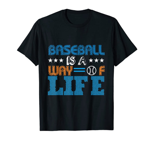 Baseball Is Way Life Baseball Player T-Shirt - Graphic Print Men Women - T-Shirt, Sweatshirt, Hoodie