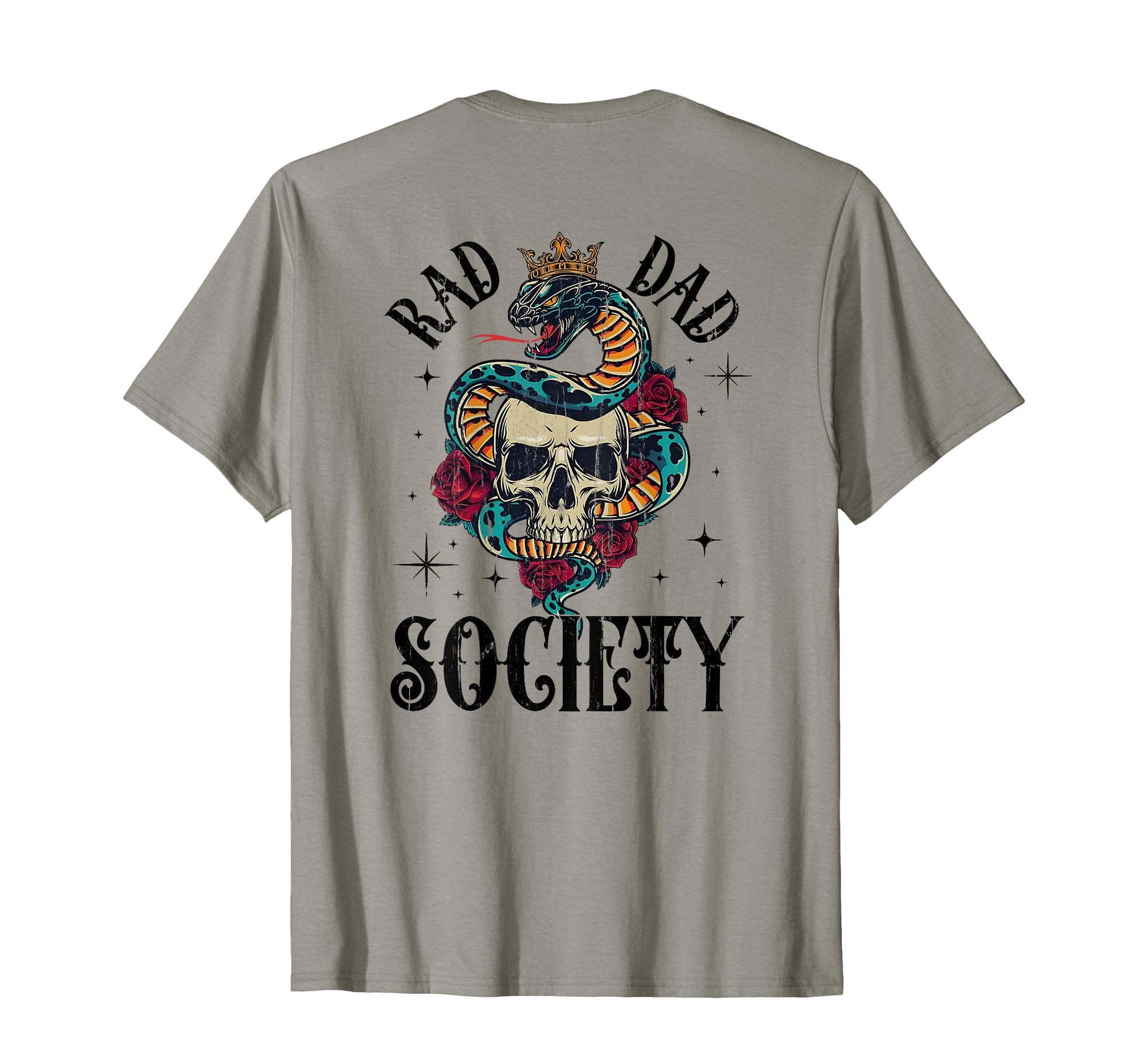 Rad Dad Society Dad Club Dad Life Back T-Shirt - Trendy Graphic Unisex - T-Shirt, Sweatshirt, Hoodie