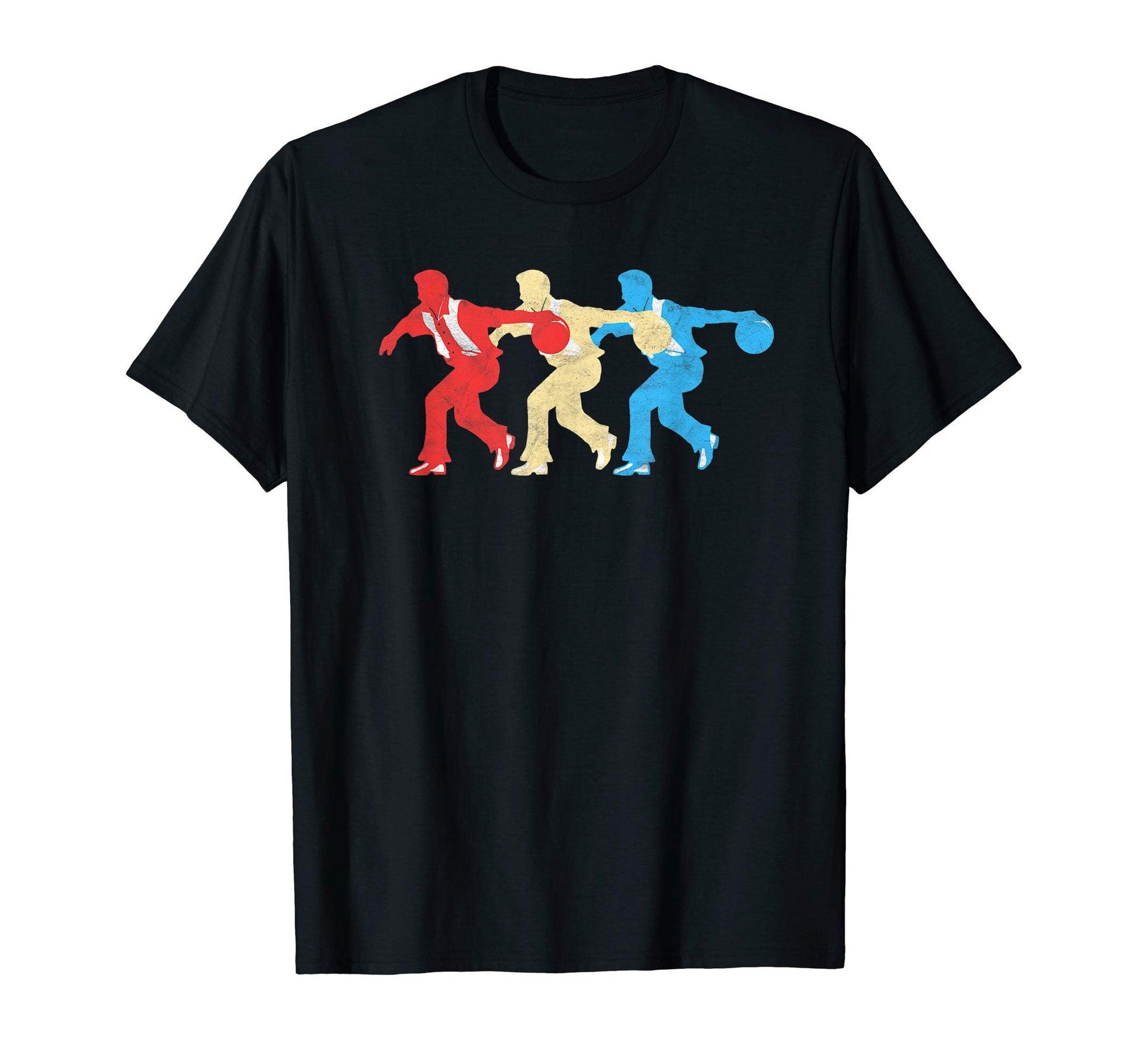 Red White Blue Bowler Pop Art T-Shirt - Unique Graphic Men Women - T-Shirt, Sweatshirt, Hoodie