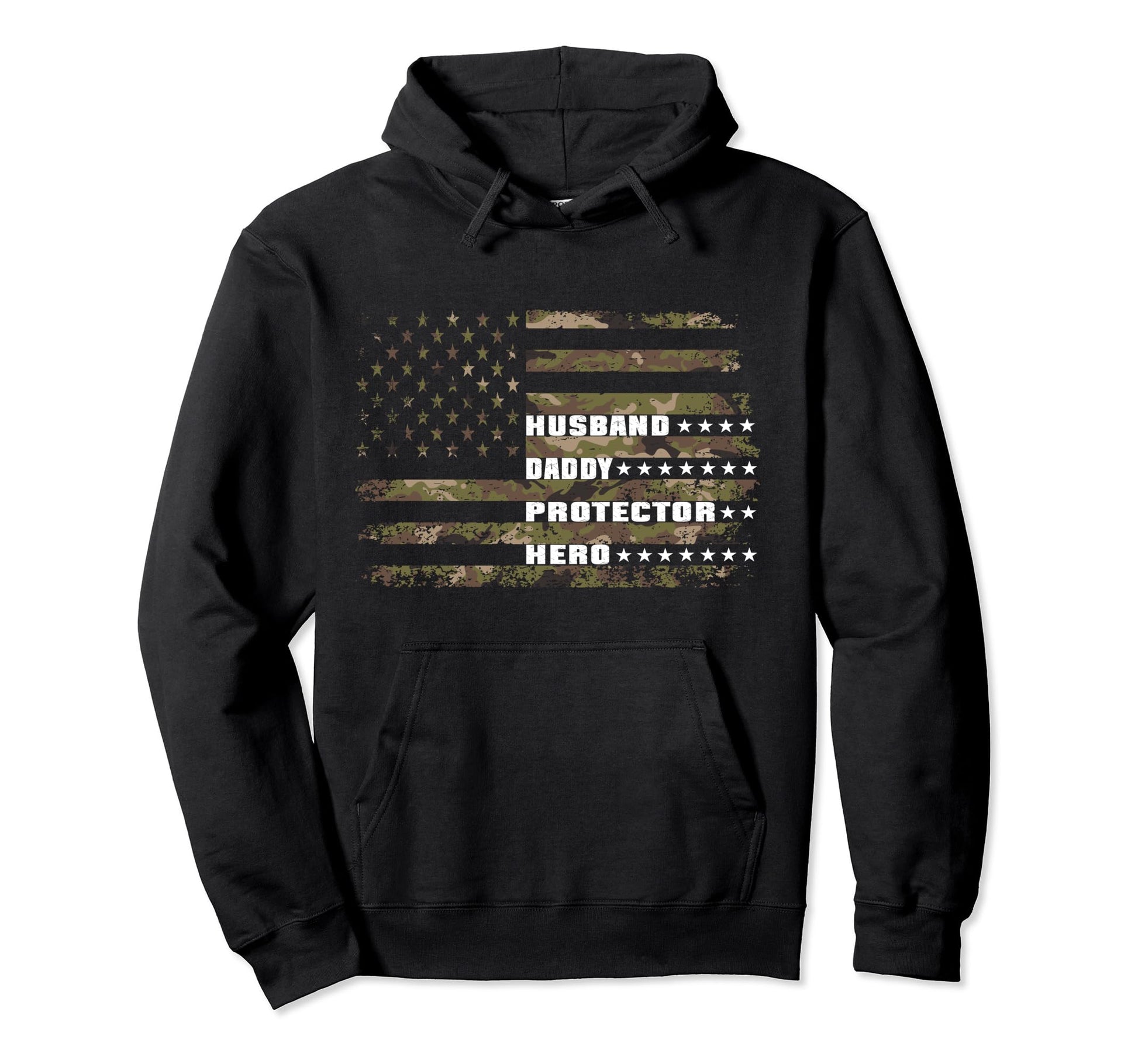 Husband Daddy Protector Hero Hoodie - Custom Art Print Men Women - T-Shirt, Sweatshirt, Hoodie