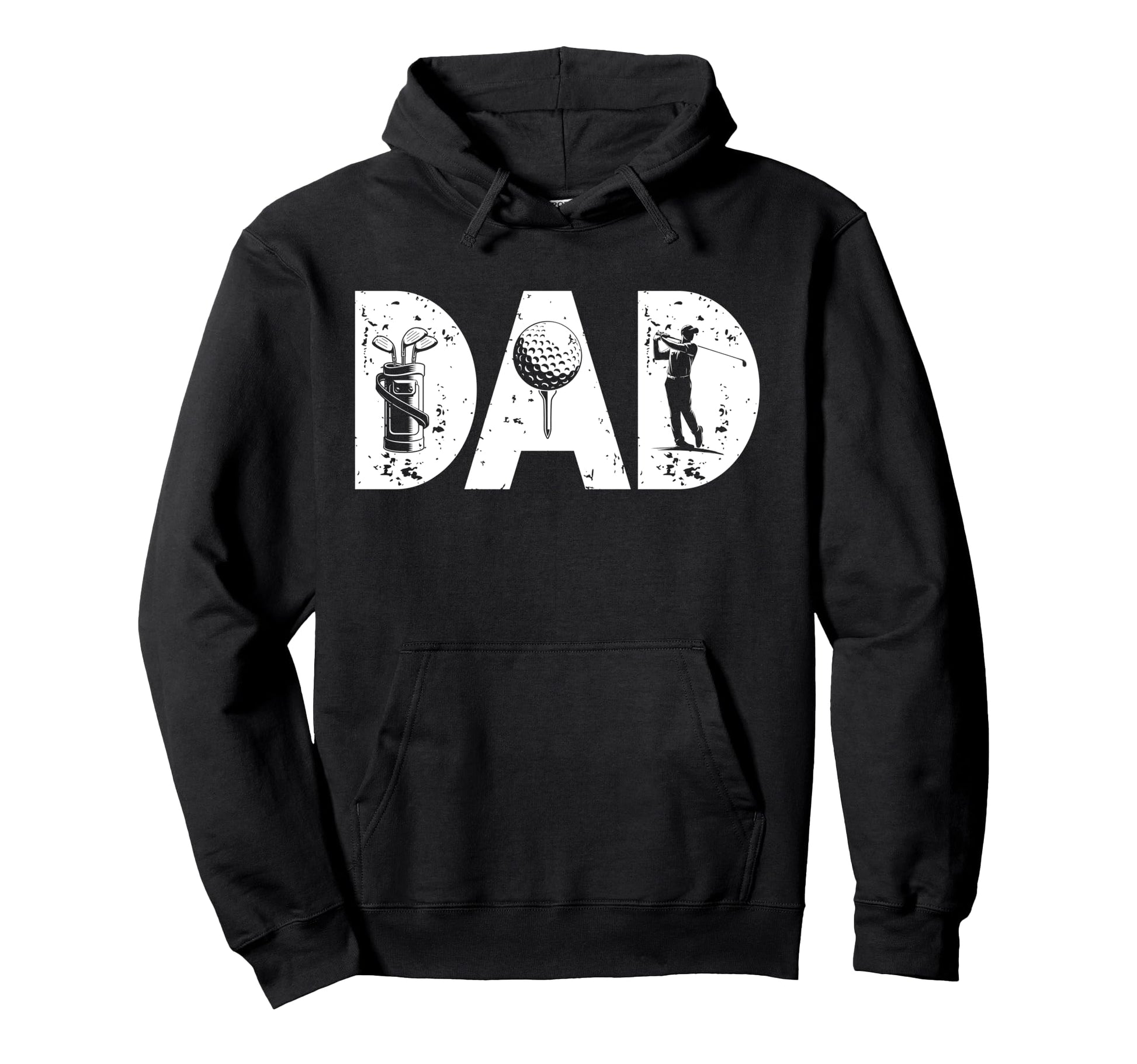 Golf Dad Golf Player Father Golfer Dad Hoodie - Custom Art Print Men Women - T-Shirt, Sweatshirt, Hoodie