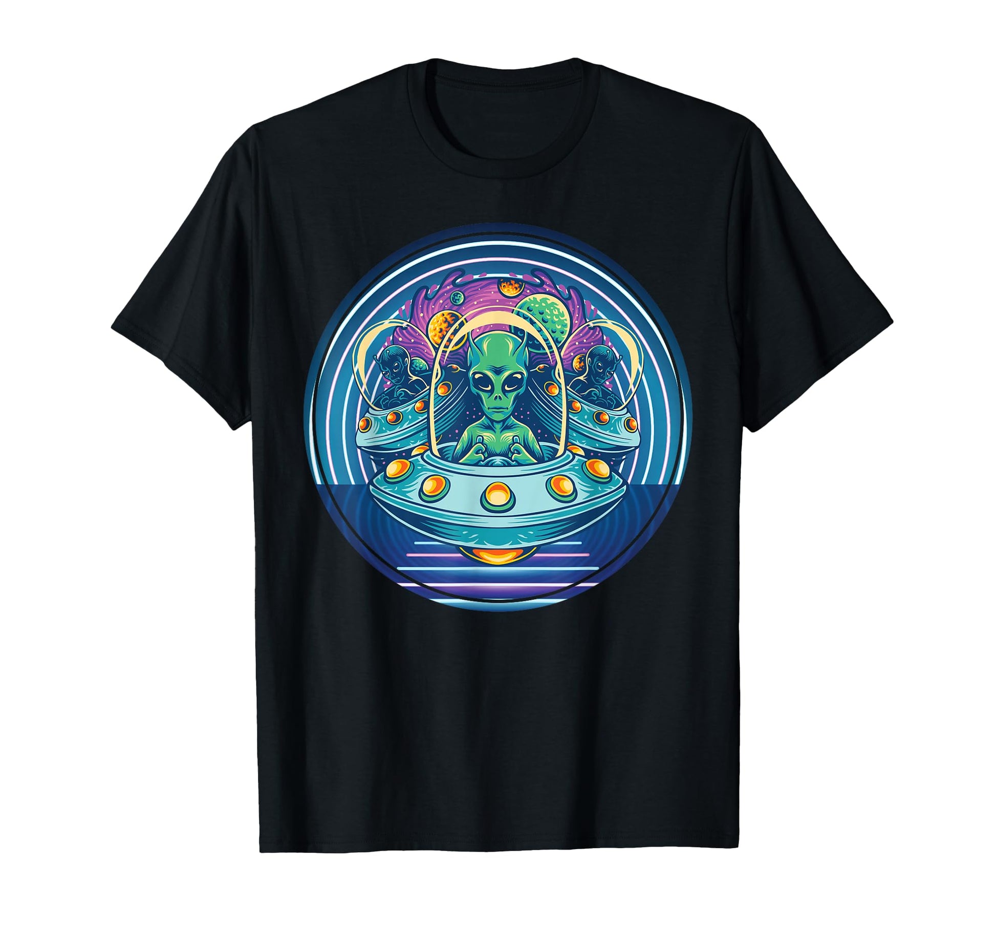 Psychedelic Aliens Indie Aesthetic T-Shirt - Streetwear Style Unisex - T-Shirt, Sweatshirt, Hoodie