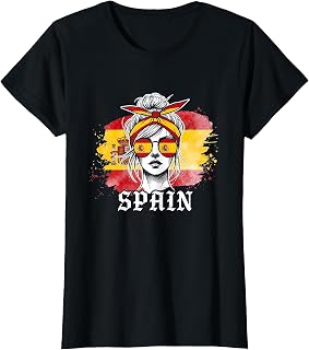 Spanish Flag Pride Spain Messy Bun T-Shirt Unisex T-shirt, Sweatshirt, Hoodie, Long Sleeve Tee - T-Shirt, Sweatshirt, Hoodie