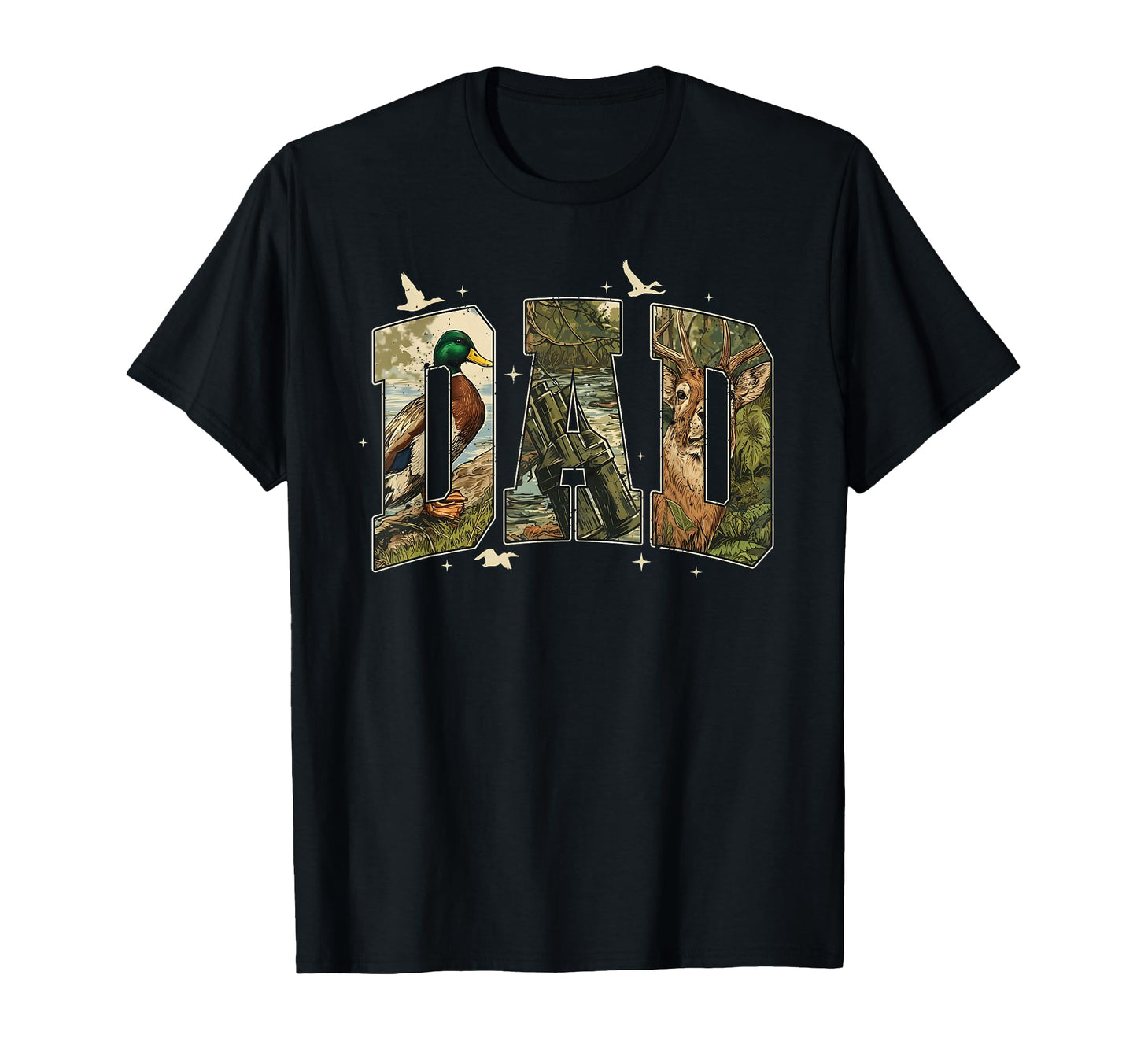 Camo Duck Hunting Dad Old Camo Dad T-Shirt - Minimalist Print for Adults - T-Shirt, Sweatshirt, Hoodie