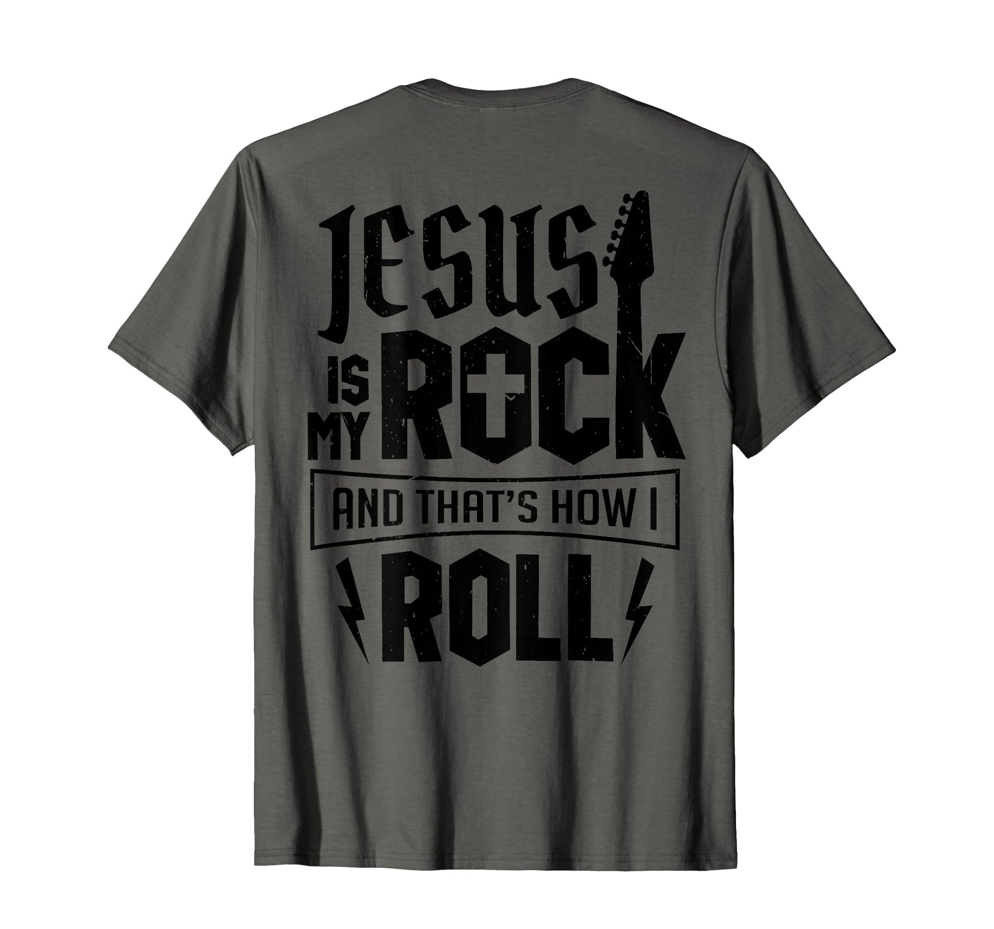Jesus Is My Rock That Is How I Roll T-Shirt - Trendy Graphic for Adults - T-Shirt, Sweatshirt, Hoodie