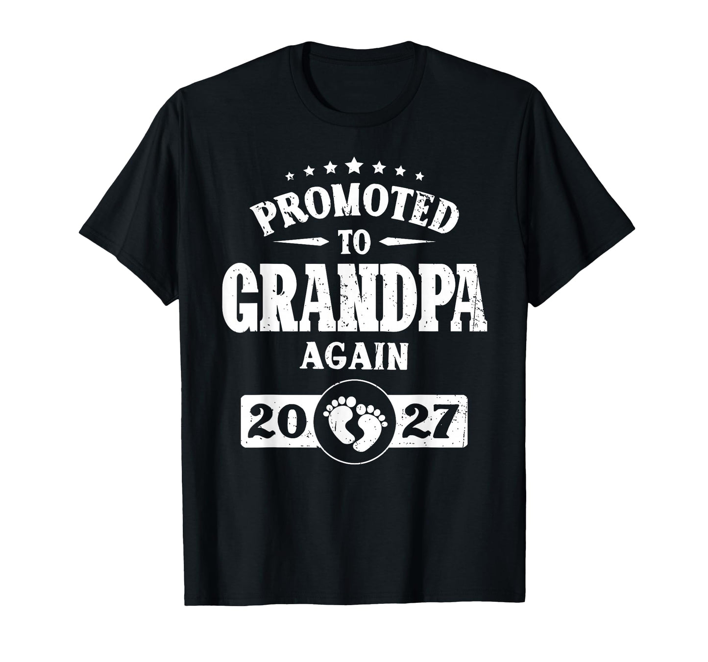 Mens Promoted To Grandpa Again Est T-Shirt - Trendy Graphic for Adults - T-Shirt, Sweatshirt, Hoodie