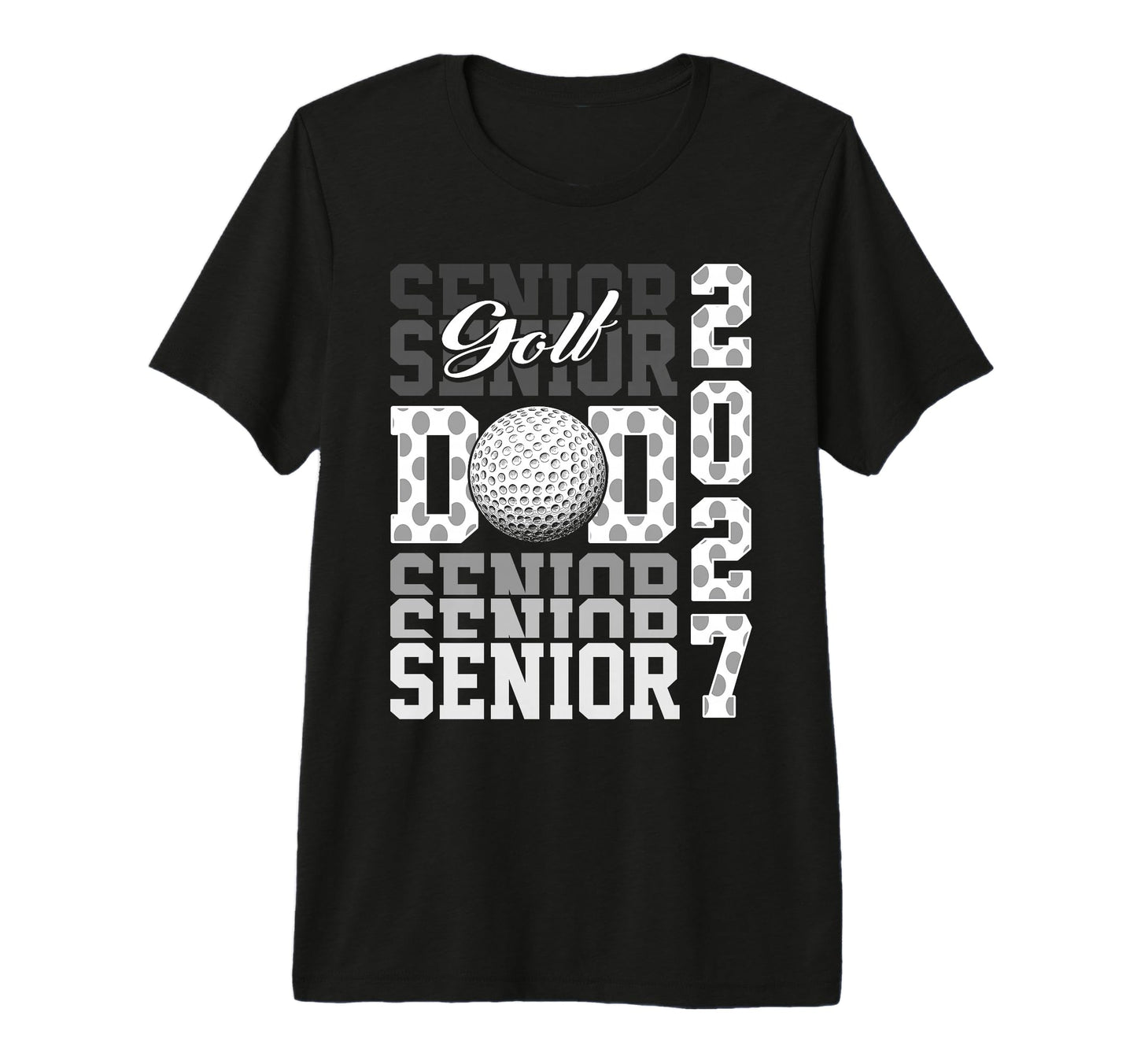 Senior 2027 Golf Dad Proud Family T-Shirt - Unique Graphic Men Women - T-Shirt, Sweatshirt, Hoodie