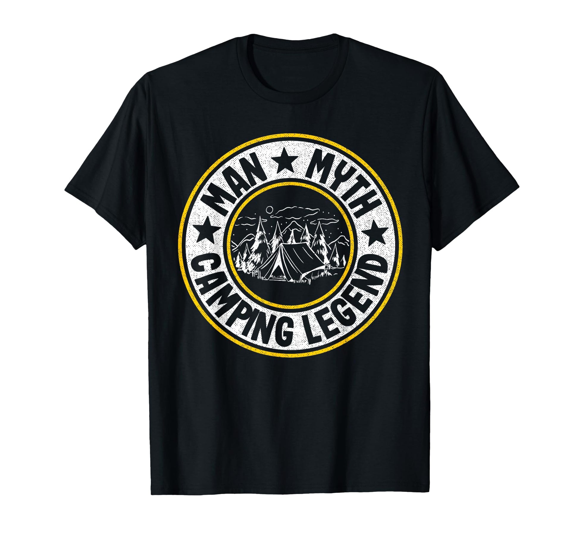 Myth Camping Legend Rv Camper Dad Outdoor T-Shirt - Trendy Graphic Unisex - T-Shirt, Sweatshirt, Hoodie