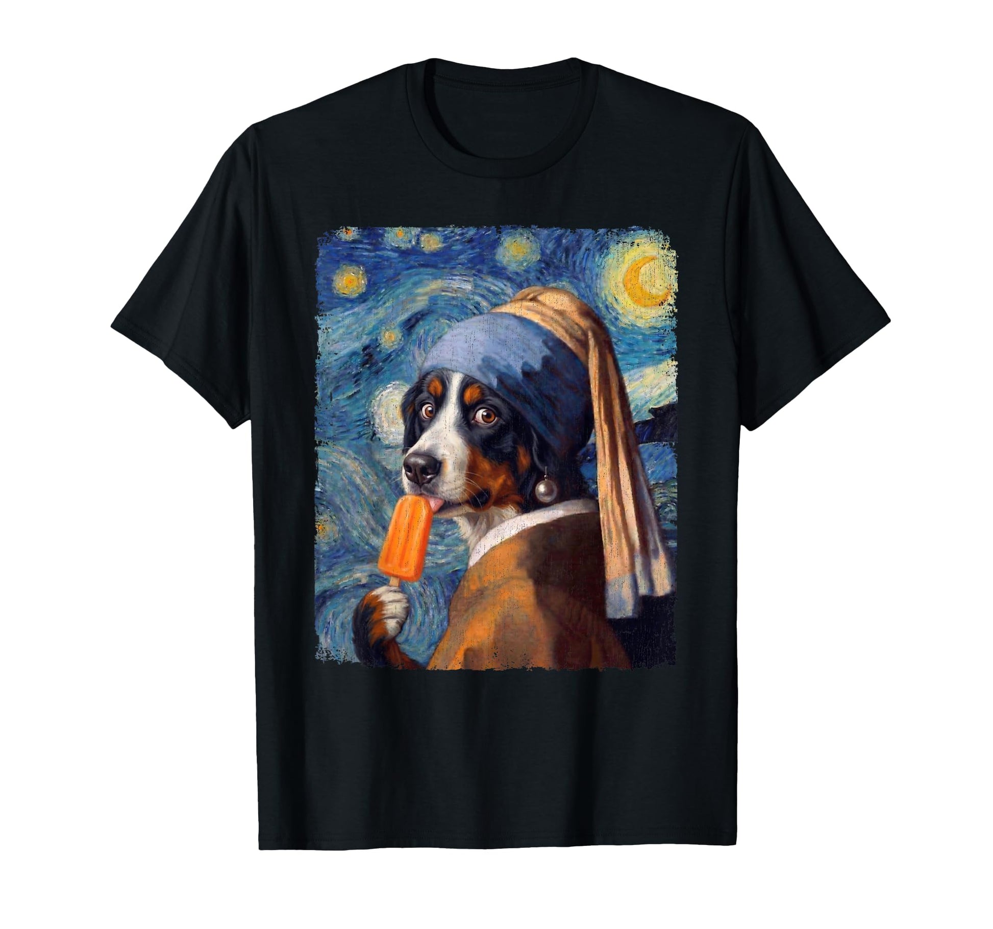 Bernese Mountain Dog Ice Pop Pearl T-Shirt - Graphic Print Men Women - T-Shirt, Sweatshirt, Hoodie