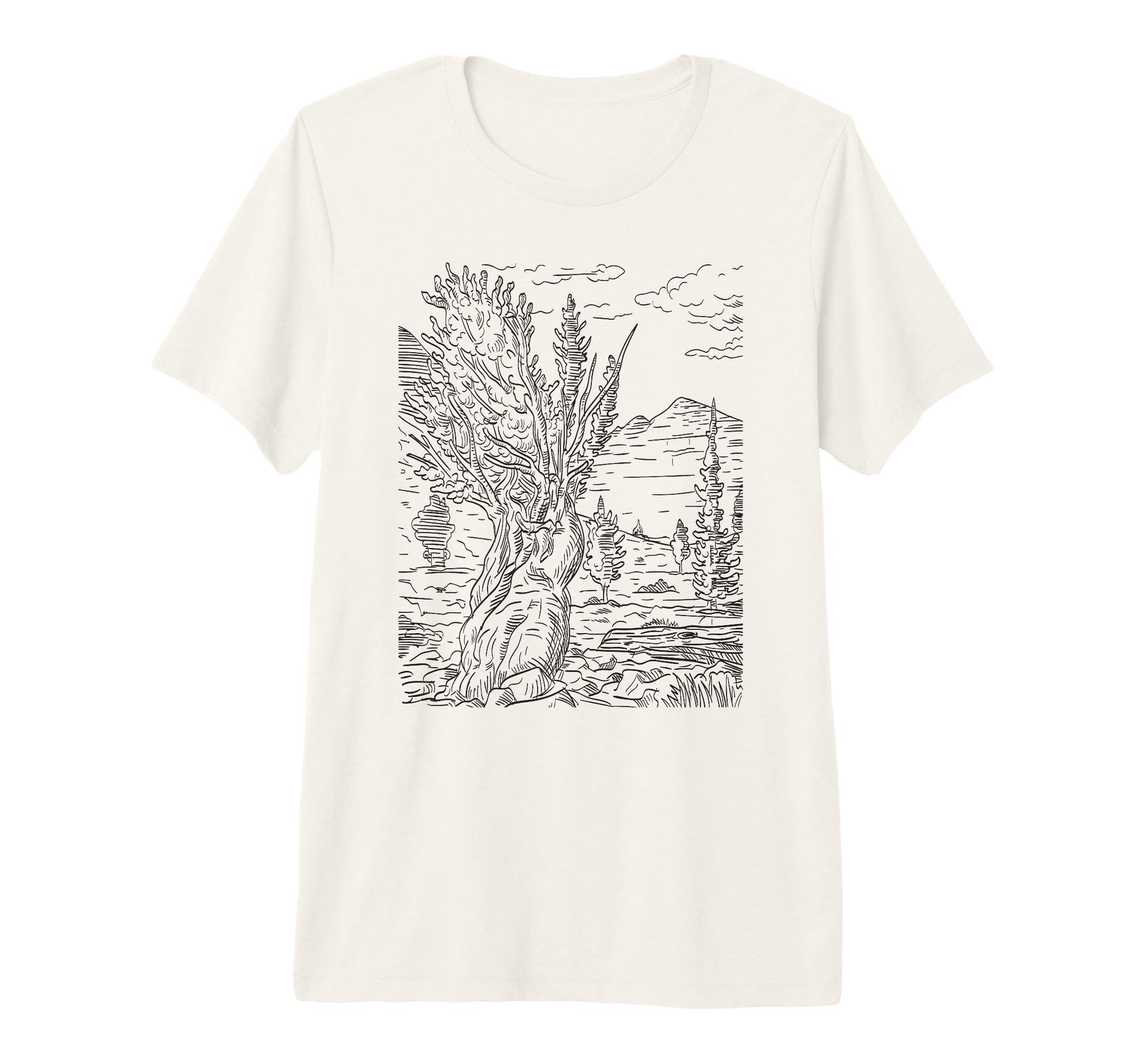 Prometheus Tree Wheeler Peak Nevada T-Shirt - Minimalist Print for Adults - T-Shirt, Sweatshirt, Hoodie