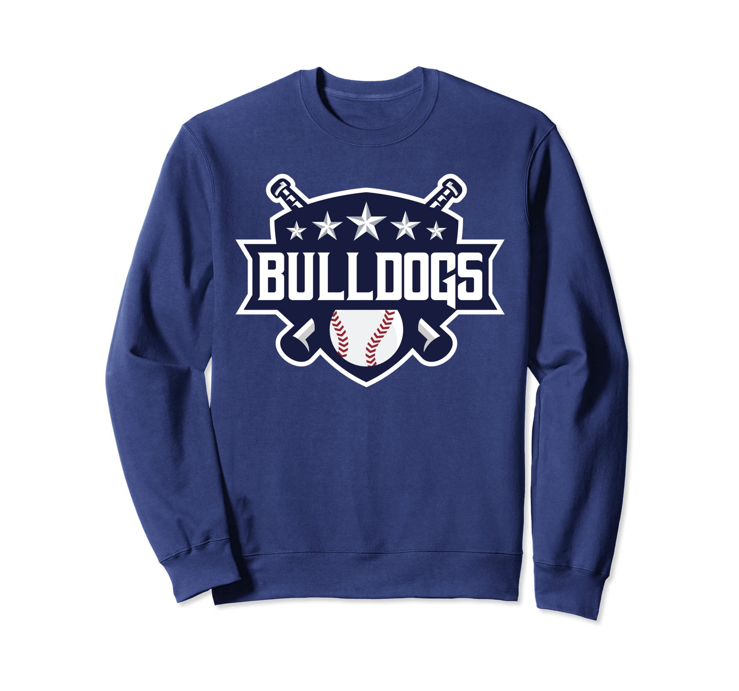 Bulldogs Blue Baseball Game Day Sweatshirt - Aesthetic Graphic Unisex - T-Shirt, Sweatshirt, Hoodie