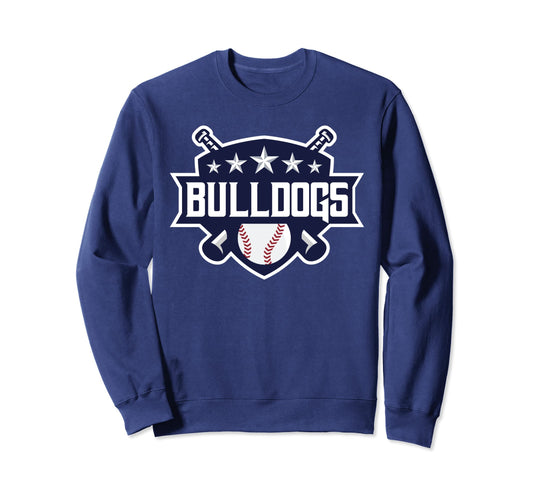 Bulldogs Blue Baseball Game Day Sweatshirt - Aesthetic Graphic Unisex - T-Shirt, Sweatshirt, Hoodie