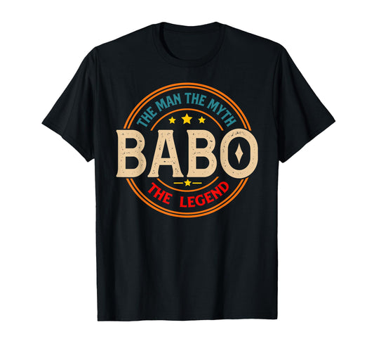 Babo Legend Funny Babo Fathers Day T-Shirt - Minimalist Print for Adults - T-Shirt, Sweatshirt, Hoodie