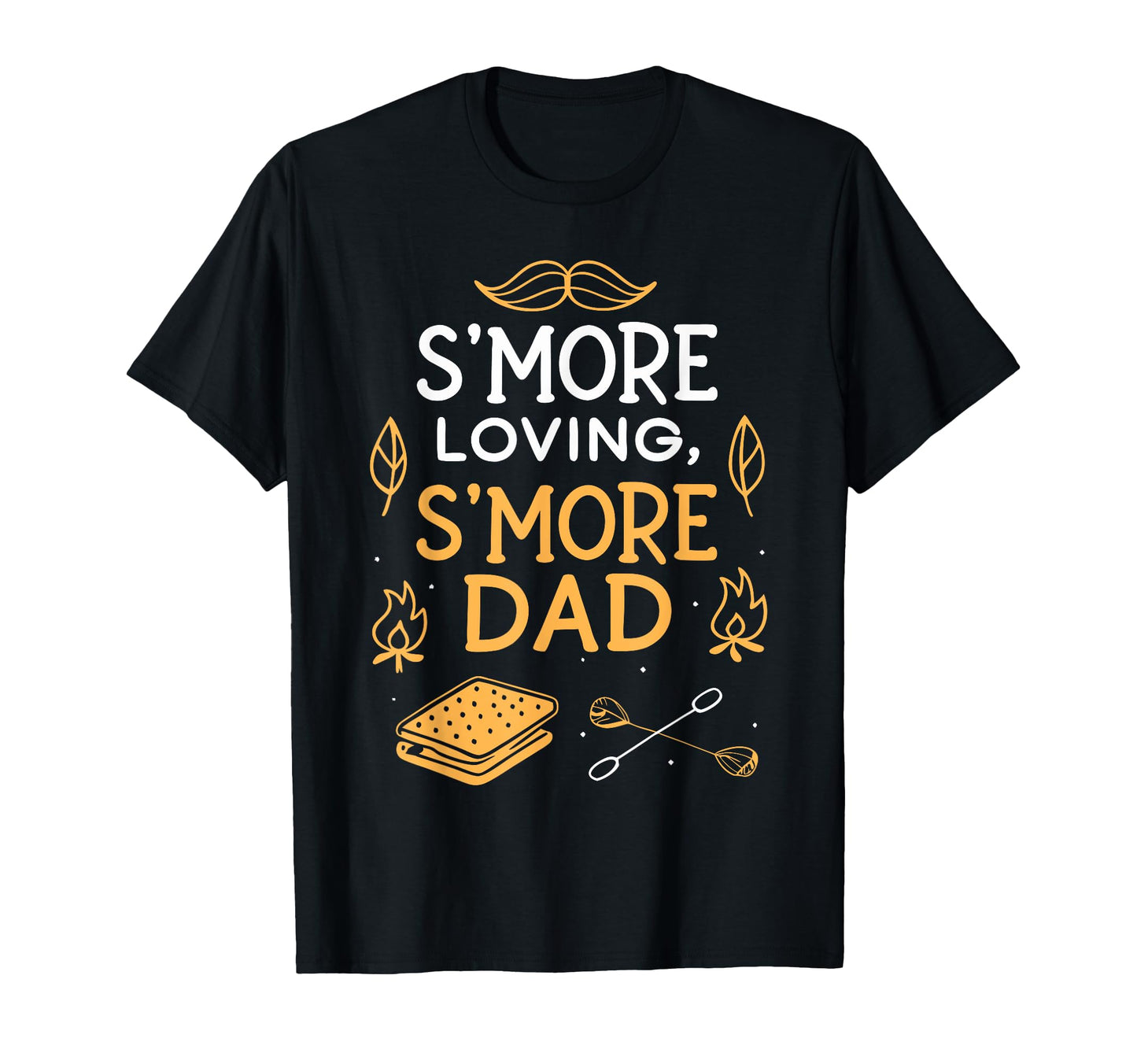 Funny Smore Dad Campfire Fathers Day T-Shirt - Unique Graphic Unisex - T-Shirt, Sweatshirt, Hoodie