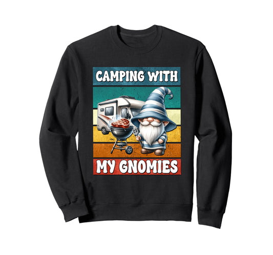 Camper Dad Grilling Gnome Funny Sweatshirt - Fun Novelty Design Unisex - T-Shirt, Sweatshirt, Hoodie