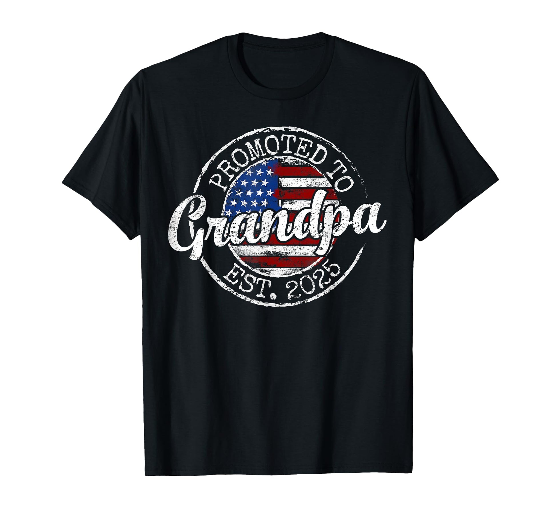 Promoted To Grandpa Est 2025 Soon To Be T-Shirt - Minimalist Print Unisex - T-Shirt, Sweatshirt, Hoodie