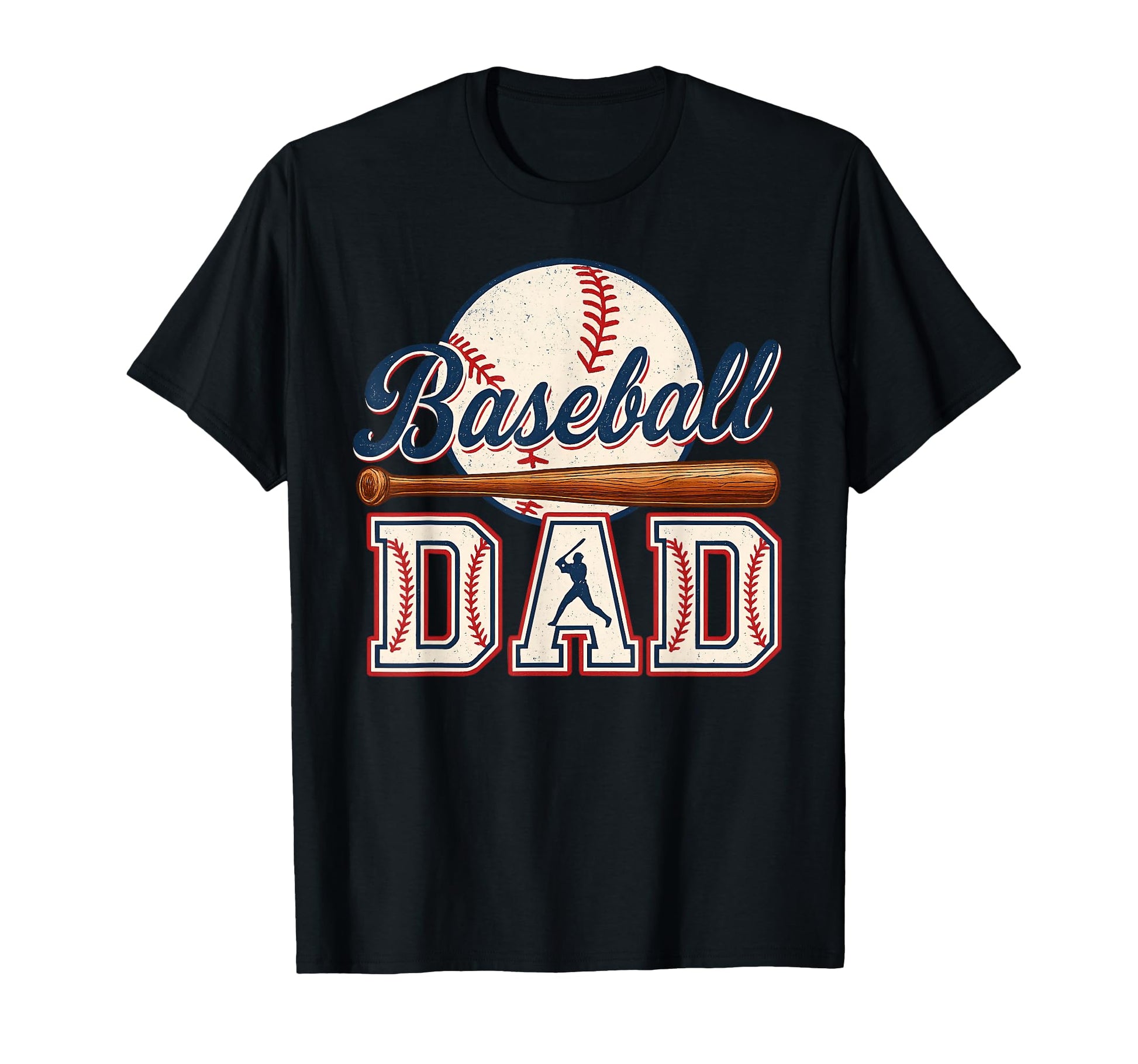 Baseball Dad Play Ball Softball Papa T-Shirt - Casual Everyday Wear Unisex - T-Shirt, Sweatshirt, Hoodie