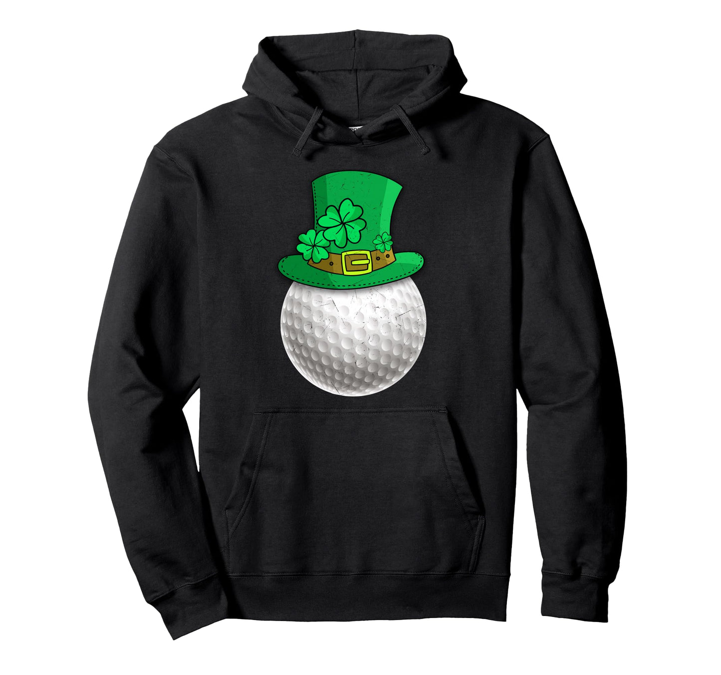 Leprechaun Golf Ball Net Shamrocks St Hoodie - Aesthetic Graphic Unisex - T-Shirt, Sweatshirt, Hoodie