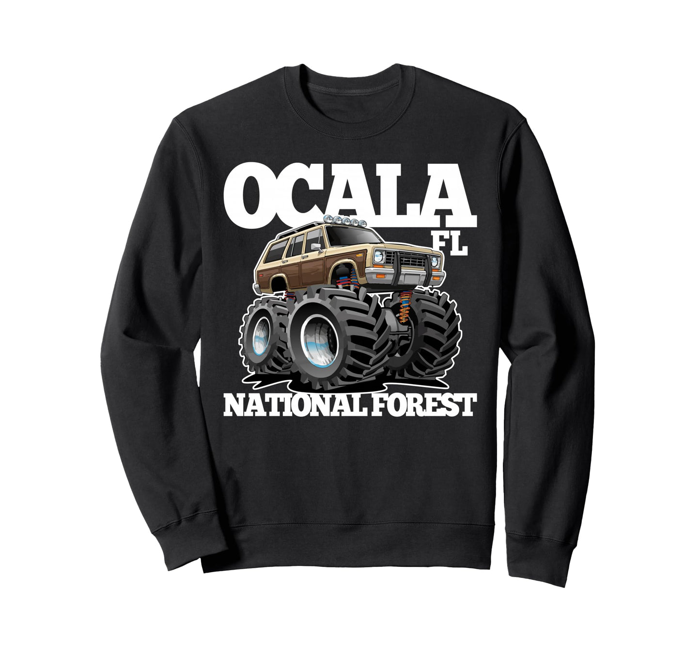 Ocala National Forest Fl 4X4 Sweatshirt - Novelty Apparel Unisex - T-Shirt, Sweatshirt, Hoodie