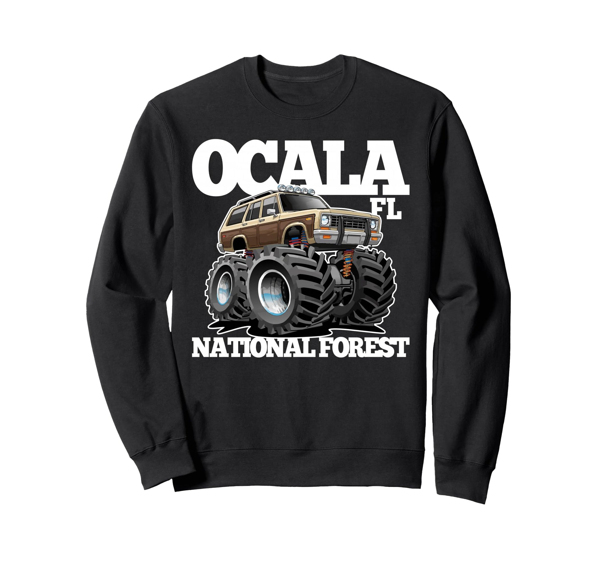 Ocala National Forest Fl 4X4 Sweatshirt - Novelty Apparel Unisex - T-Shirt, Sweatshirt, Hoodie