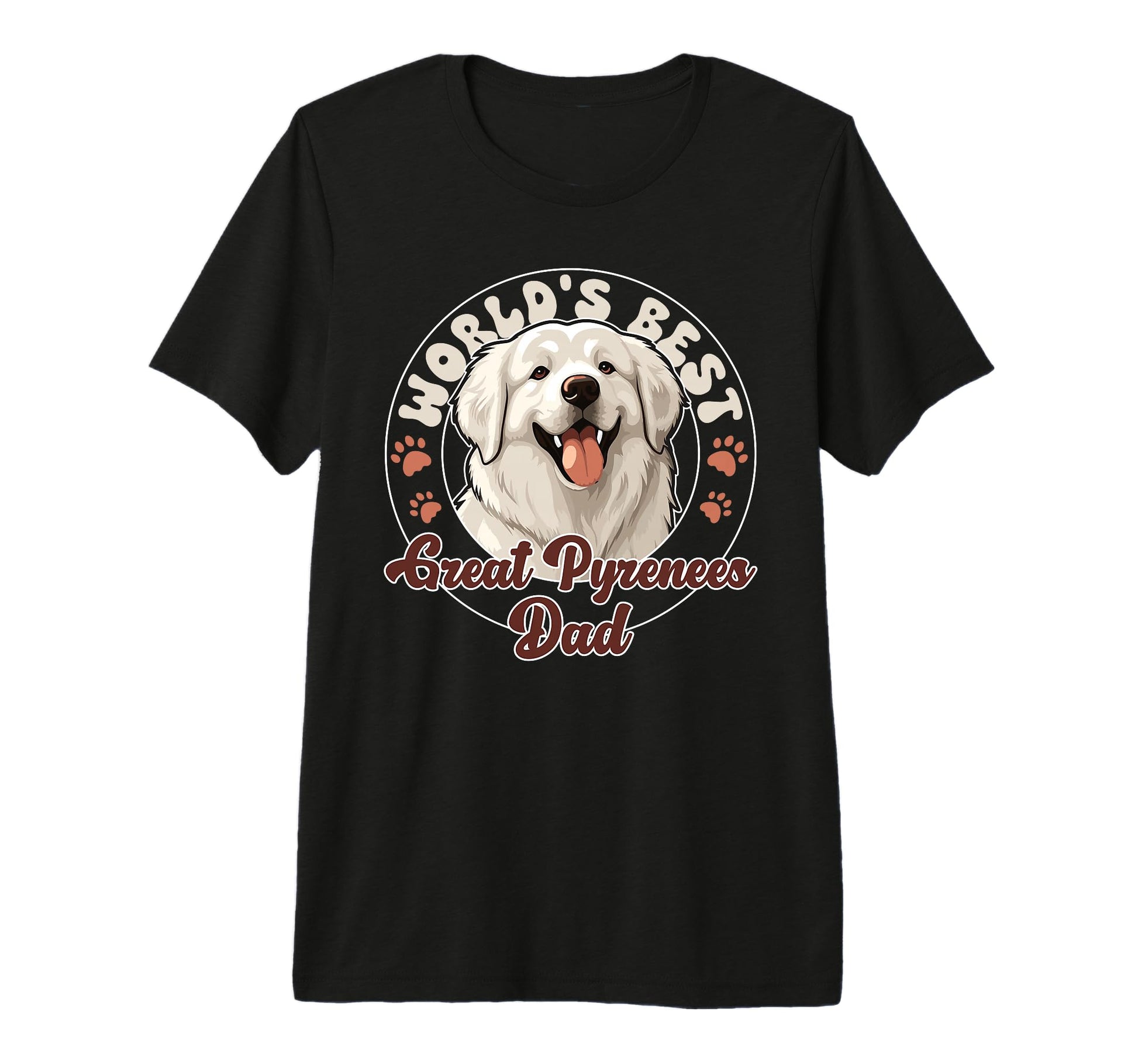 Great Pyrenees Dog Dog Worlds Best Great T-Shirt - Novelty Apparel Unisex - T-Shirt, Sweatshirt, Hoodie