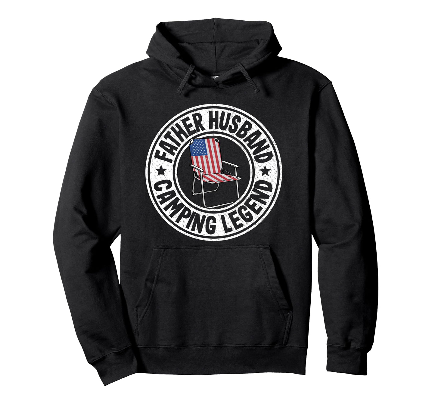 Father Husband Camping Legend Dad Hoodie - Custom Art Print Men Women - T-Shirt, Sweatshirt, Hoodie