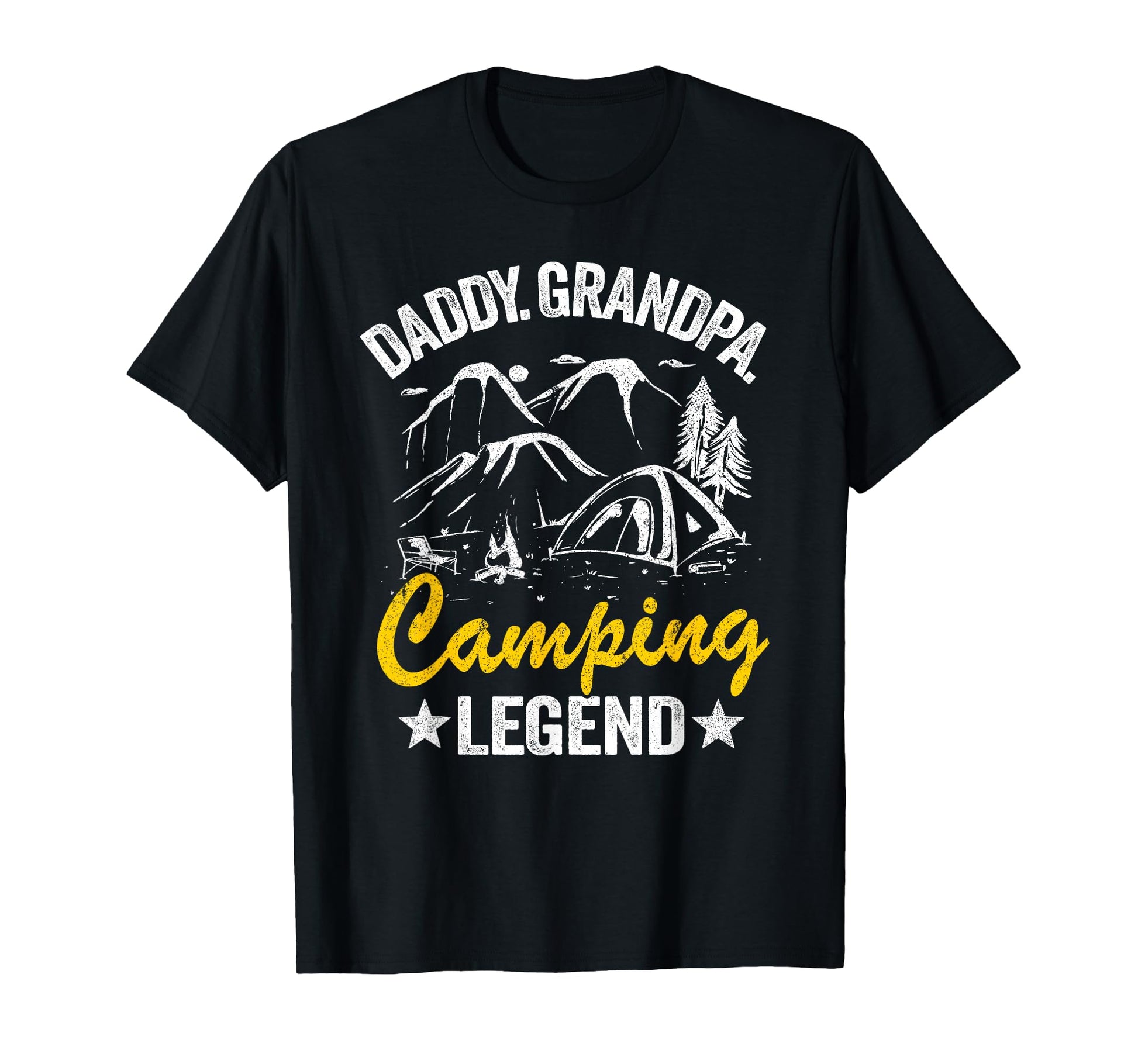 Daddy Grandpa Camping Legend Rv Camper T-Shirt - Graphic Print Men Women - T-Shirt, Sweatshirt, Hoodie